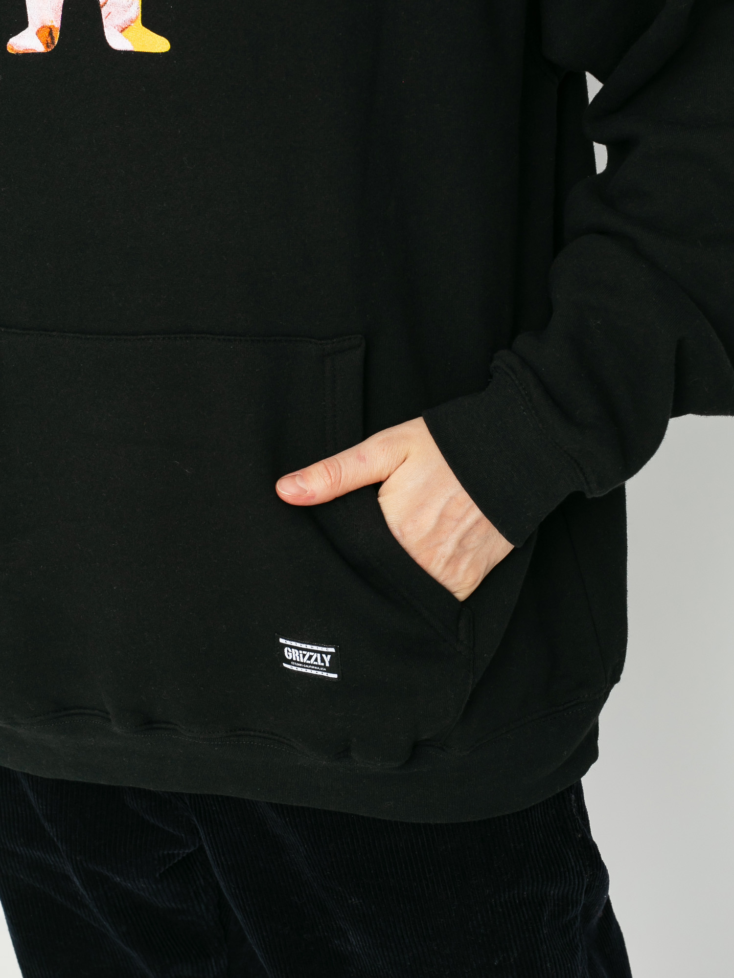Bluza z kapturem Grizzly Griptape Blossom HD (black)