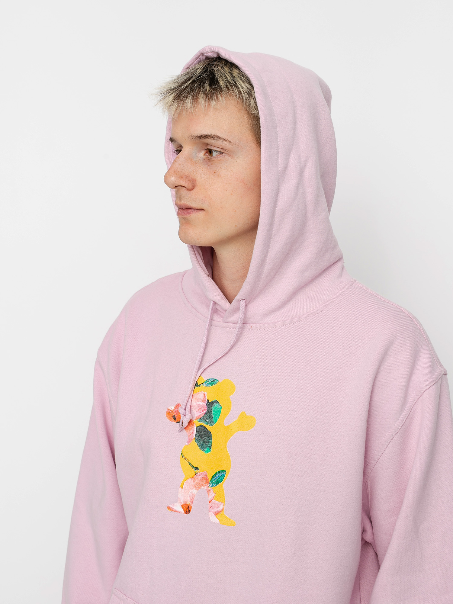 Bluza z kapturem Grizzly Griptape Blossom HD (pink)