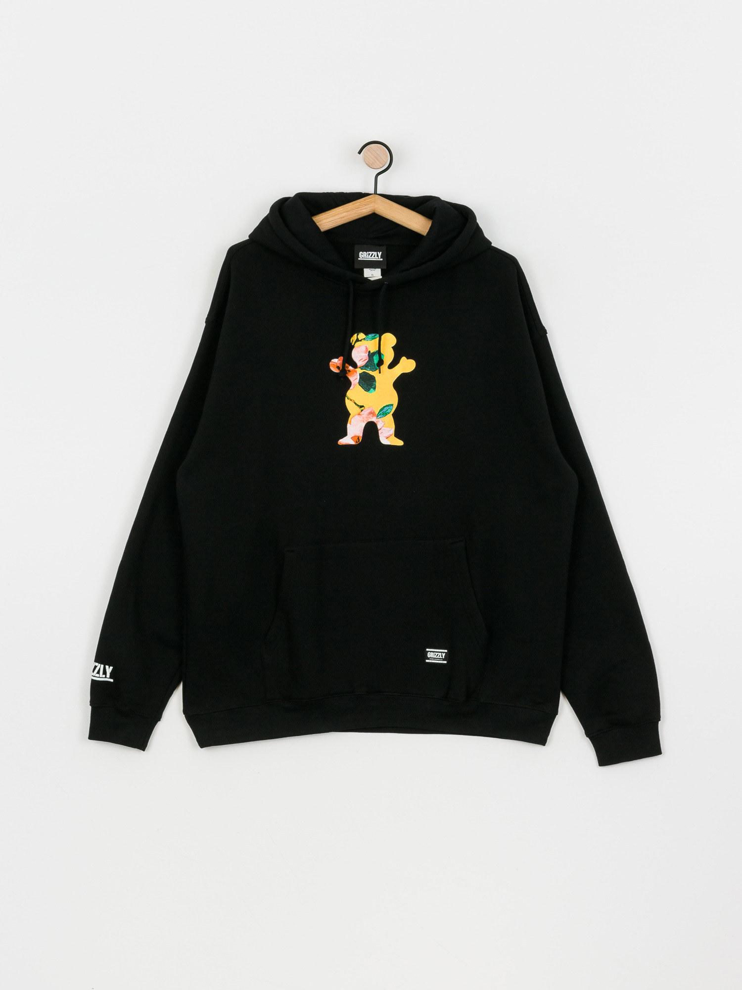Bluza z kapturem Grizzly Griptape Blossom HD (black)