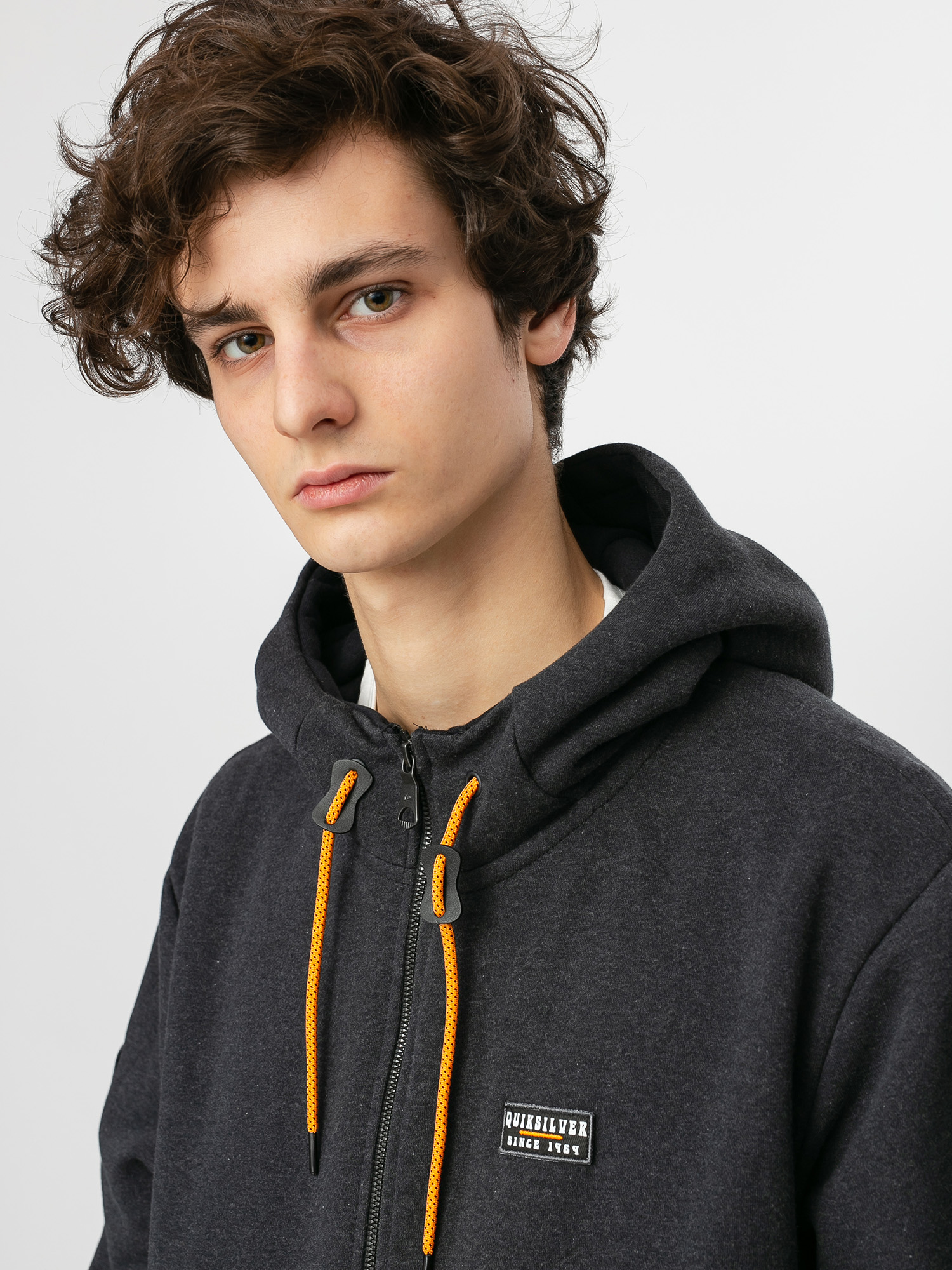 Męska Bluza aktywna Quiksilver Big Logo Snow ZHD (true black)