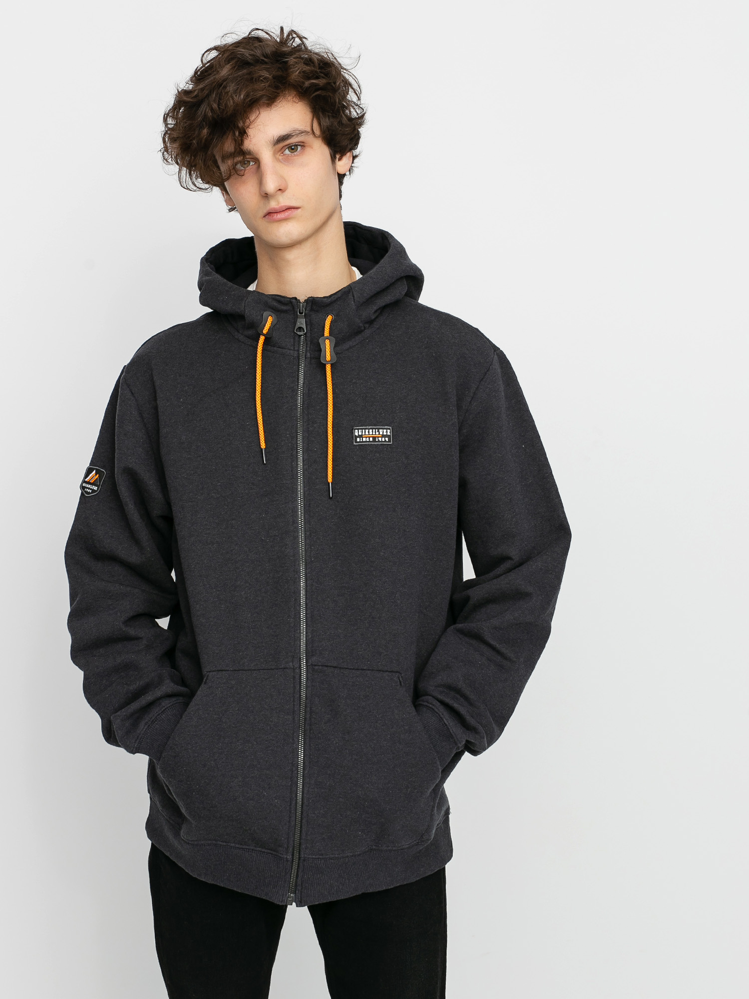 Męska Bluza aktywna Quiksilver Big Logo Snow ZHD (true black)