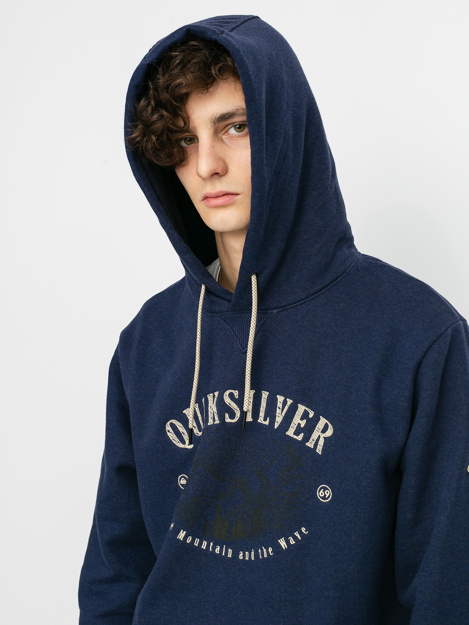 Męska Bluza aktywna Quiksilver Big Logo Snow HD (navy blazer)