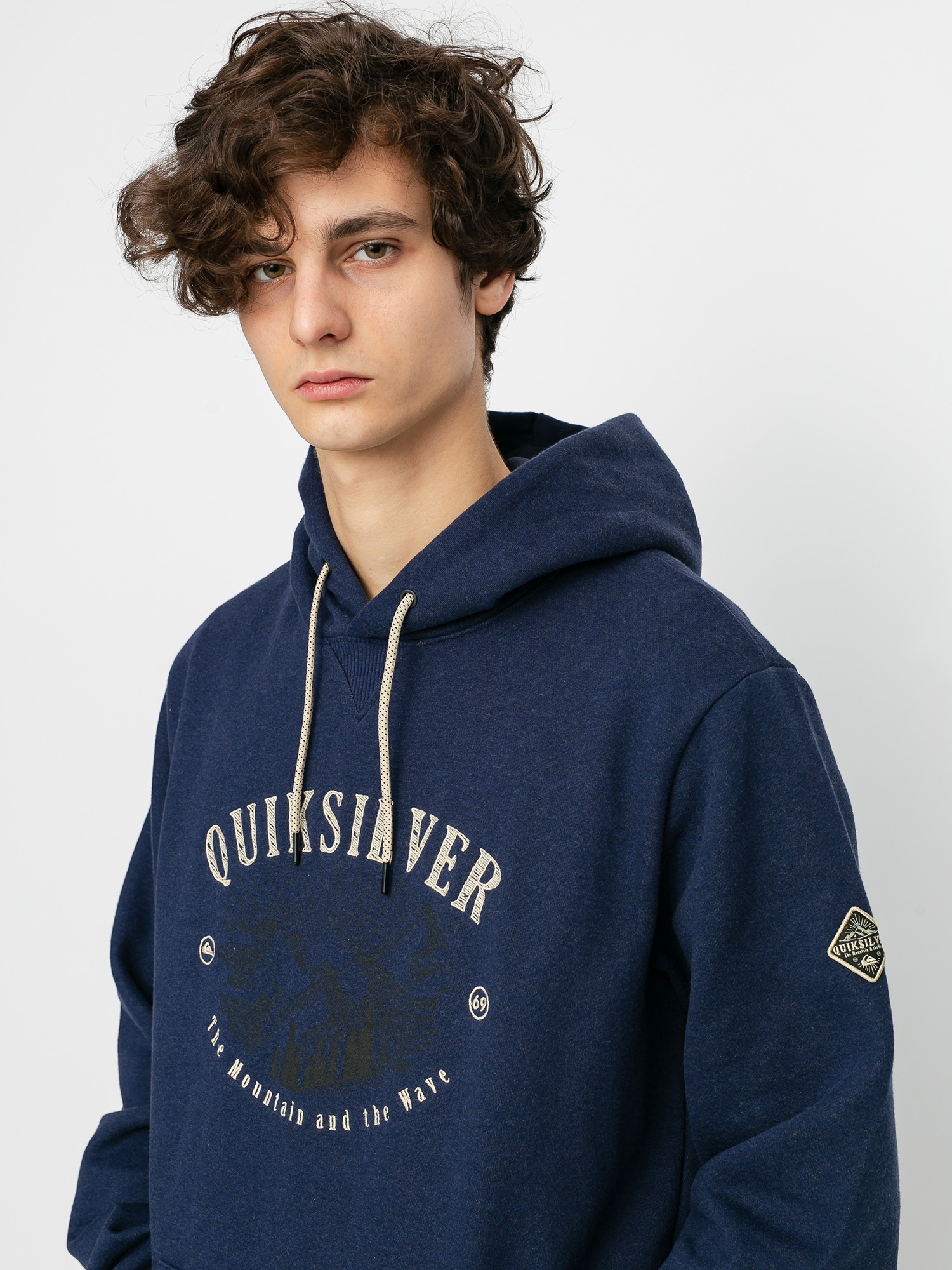 Męska Bluza aktywna Quiksilver Big Logo Snow HD (navy blazer)