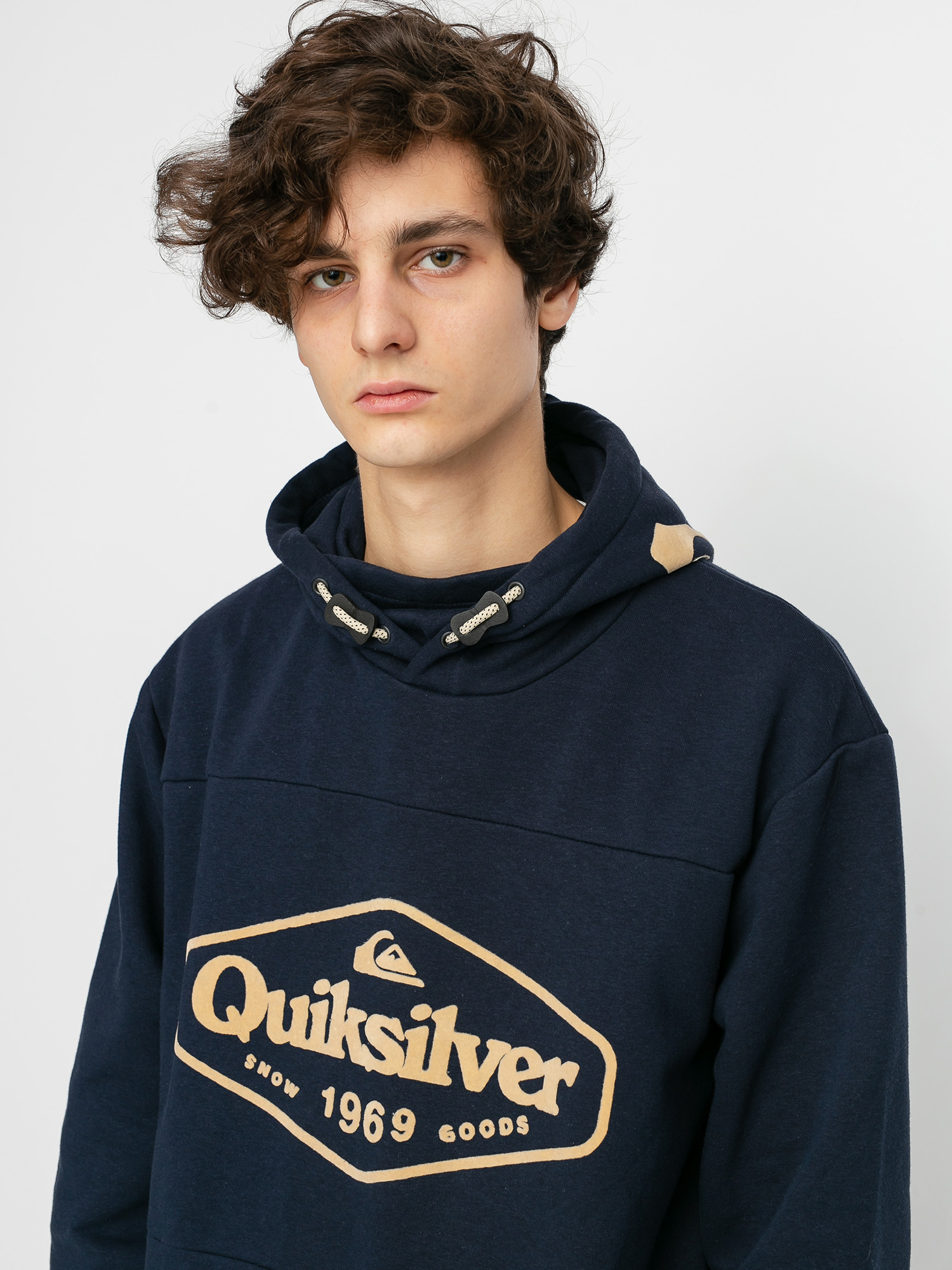 Męska Bluza aktywna Quiksilver Big Logo Tech HD (navy blazer)