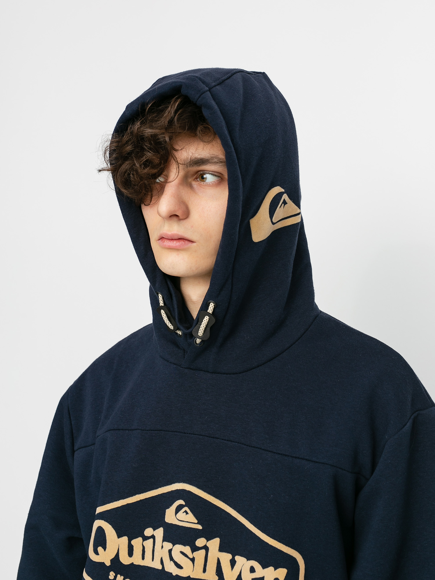 Męska Bluza aktywna Quiksilver Big Logo Tech HD (navy blazer)