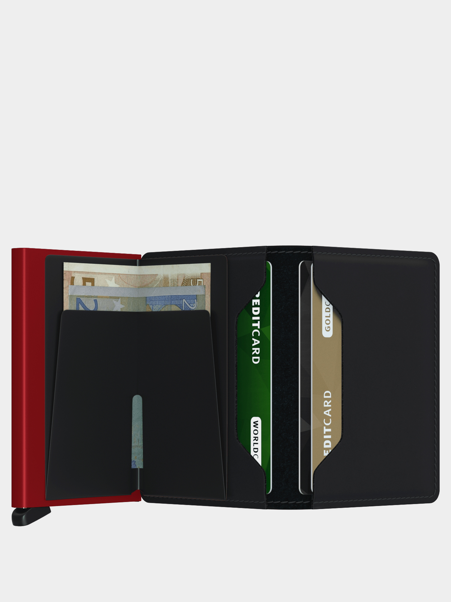 Portfel Secrid Slimwallet (matte black/red)