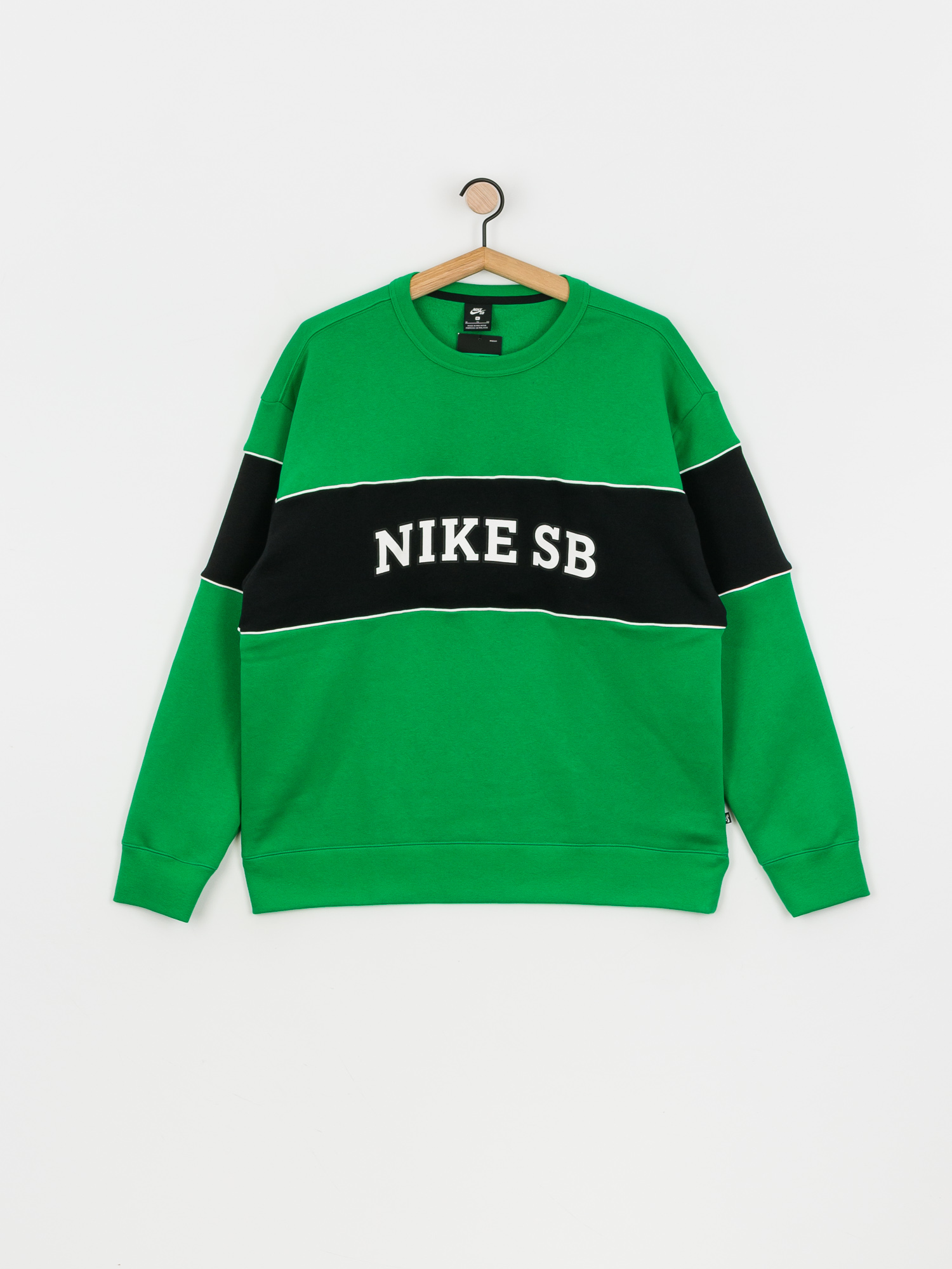 Bluza Nike SB Hbr Crew (lucky green/black/white)