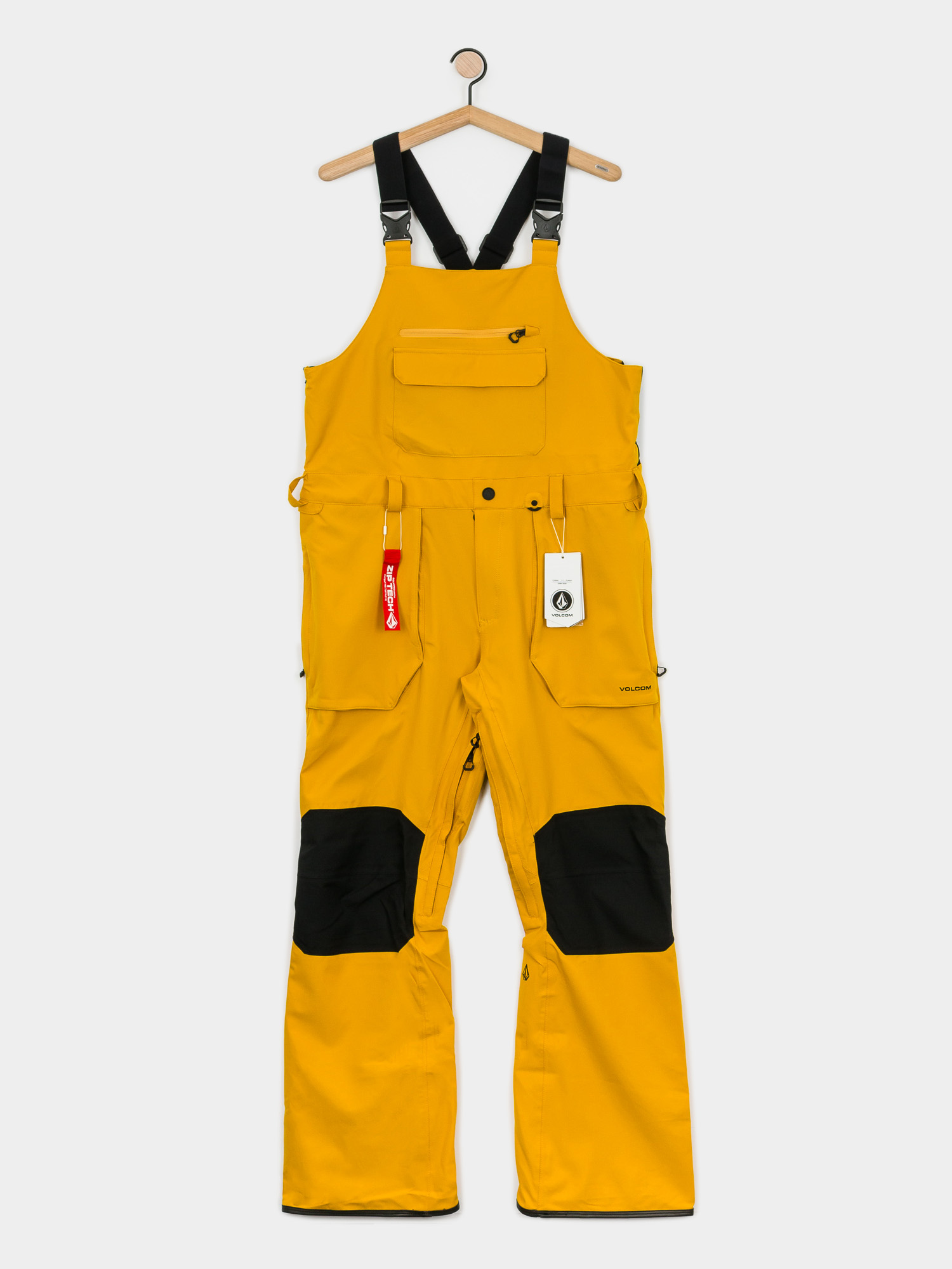 Męskie Spodnie snowboardowe Volcom Roan Bib Overall (resin gold)