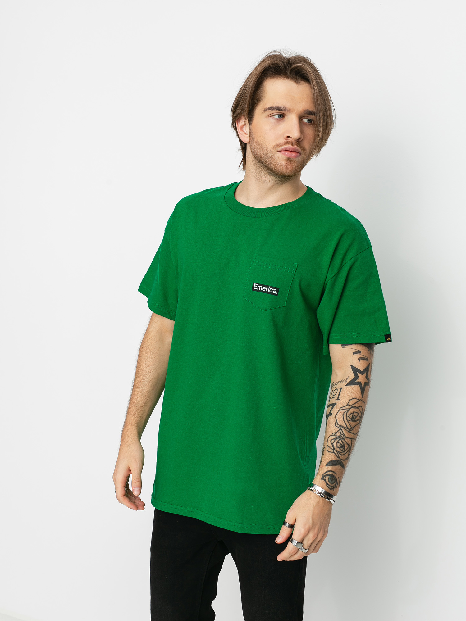 T-shirt Emerica Pure Triangle Pocket (green)