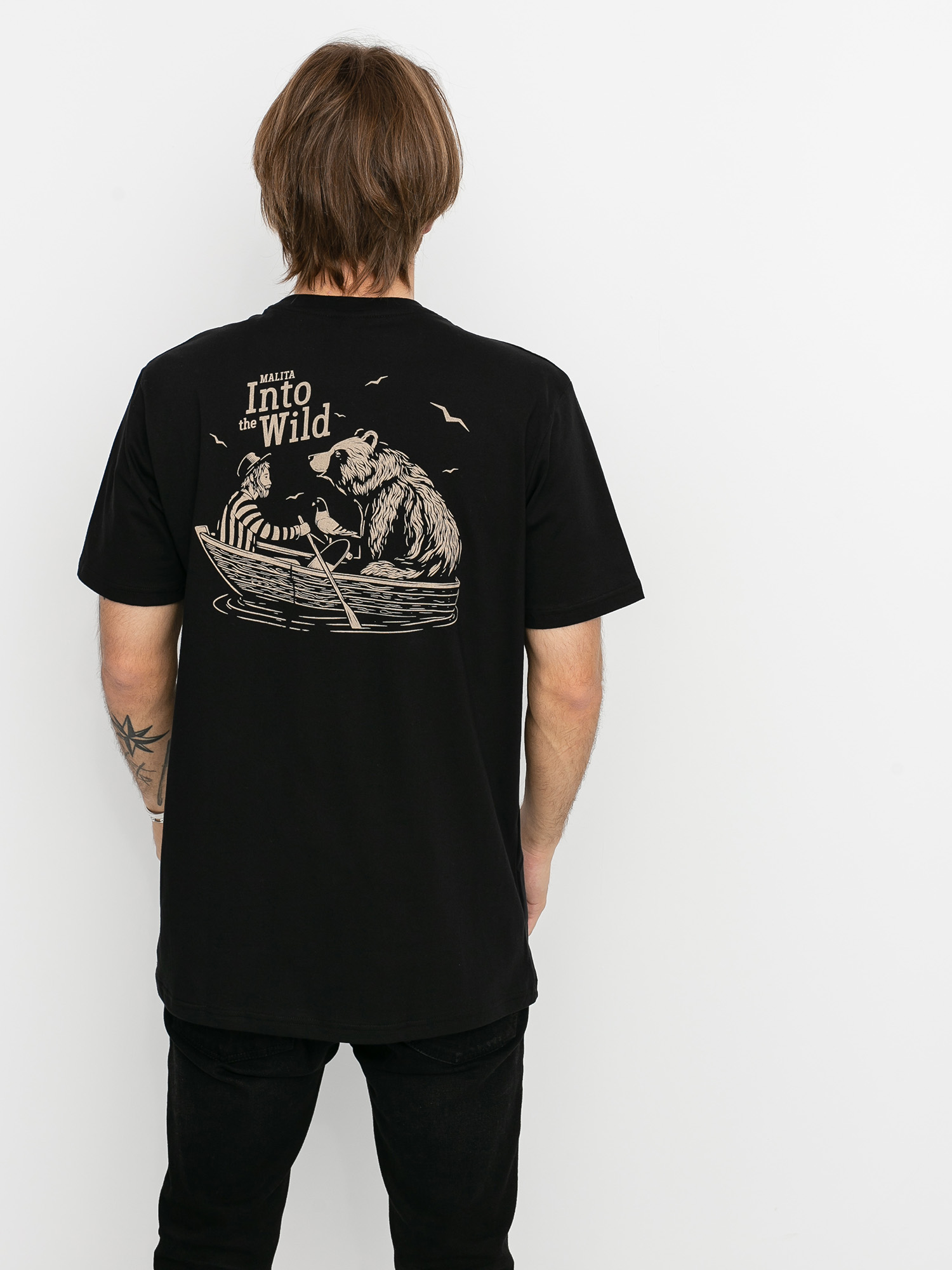 T-shirt Malita Bear (wild black)