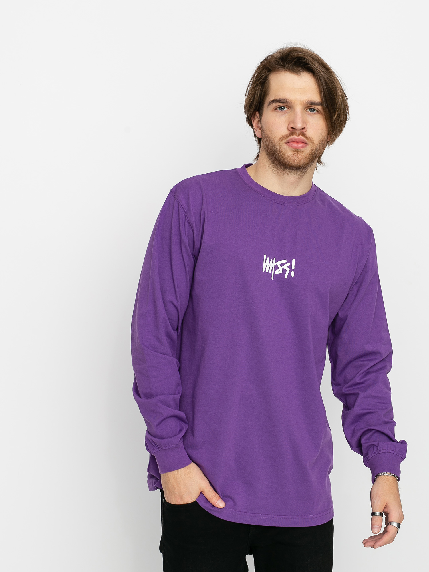 Longsleeve MassDnm Signature Small Logo (purple)