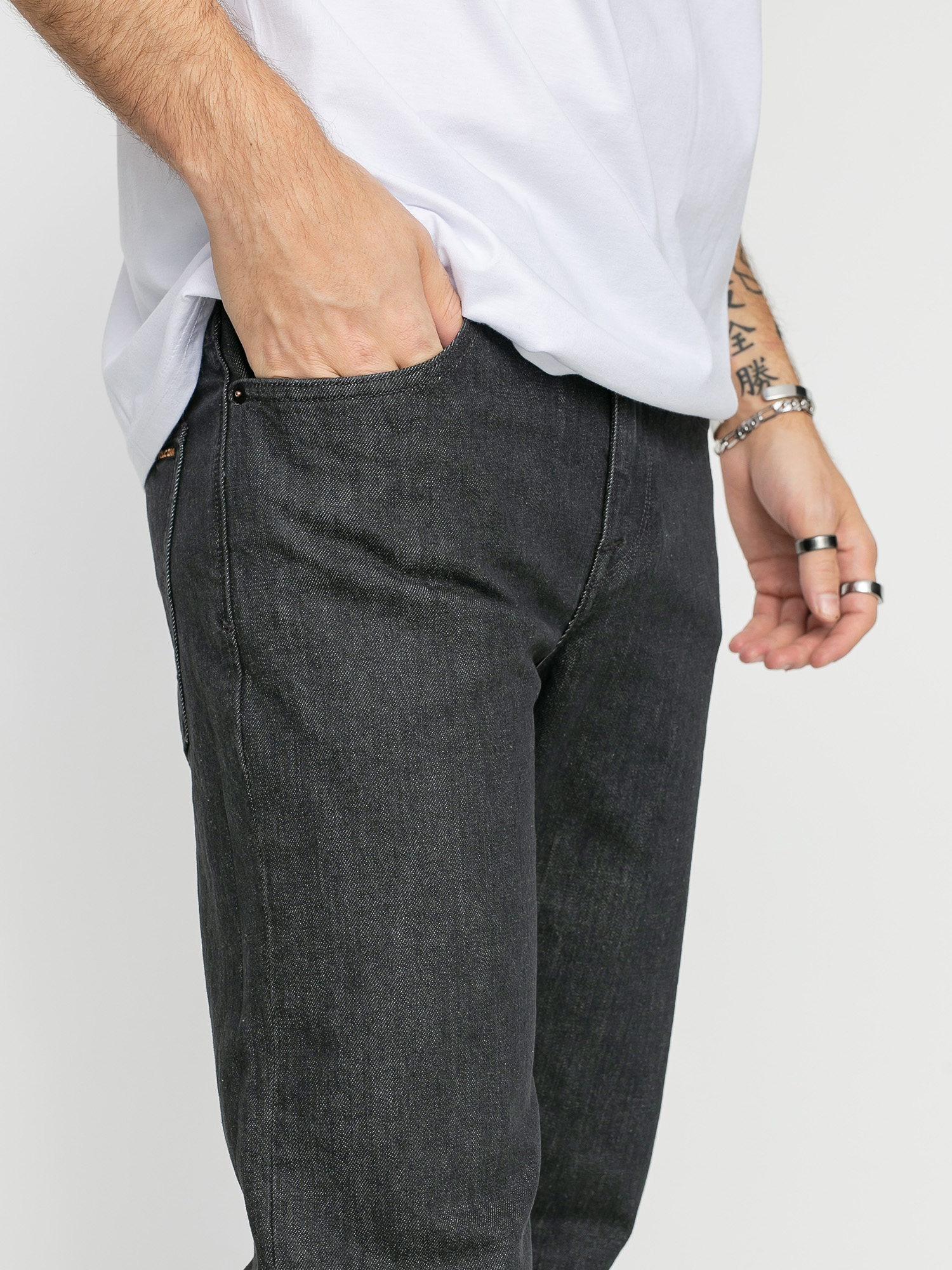 Spodnie Volcom Solver Denim (dark grey)