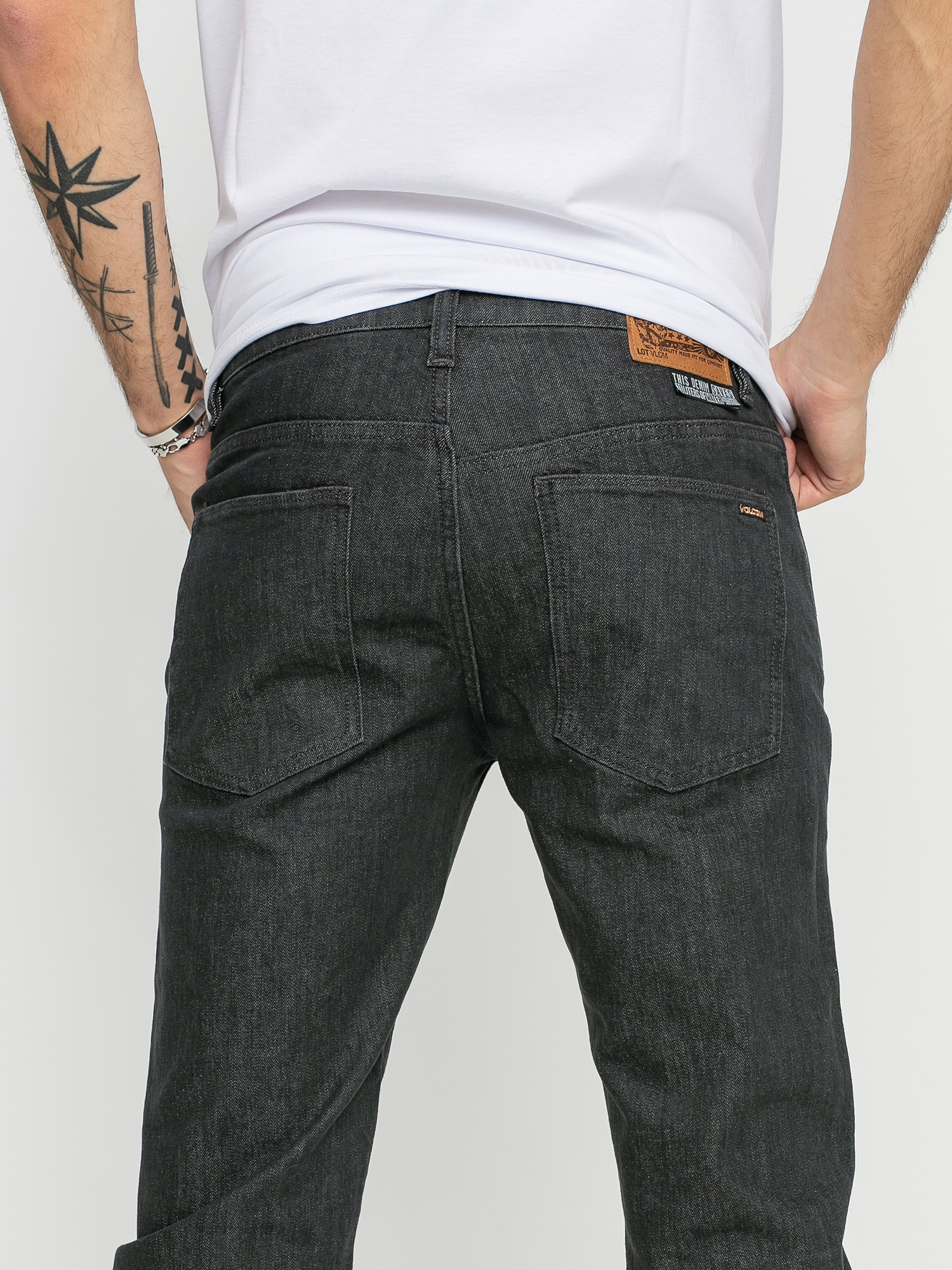 Spodnie Volcom Solver Denim (dark grey)