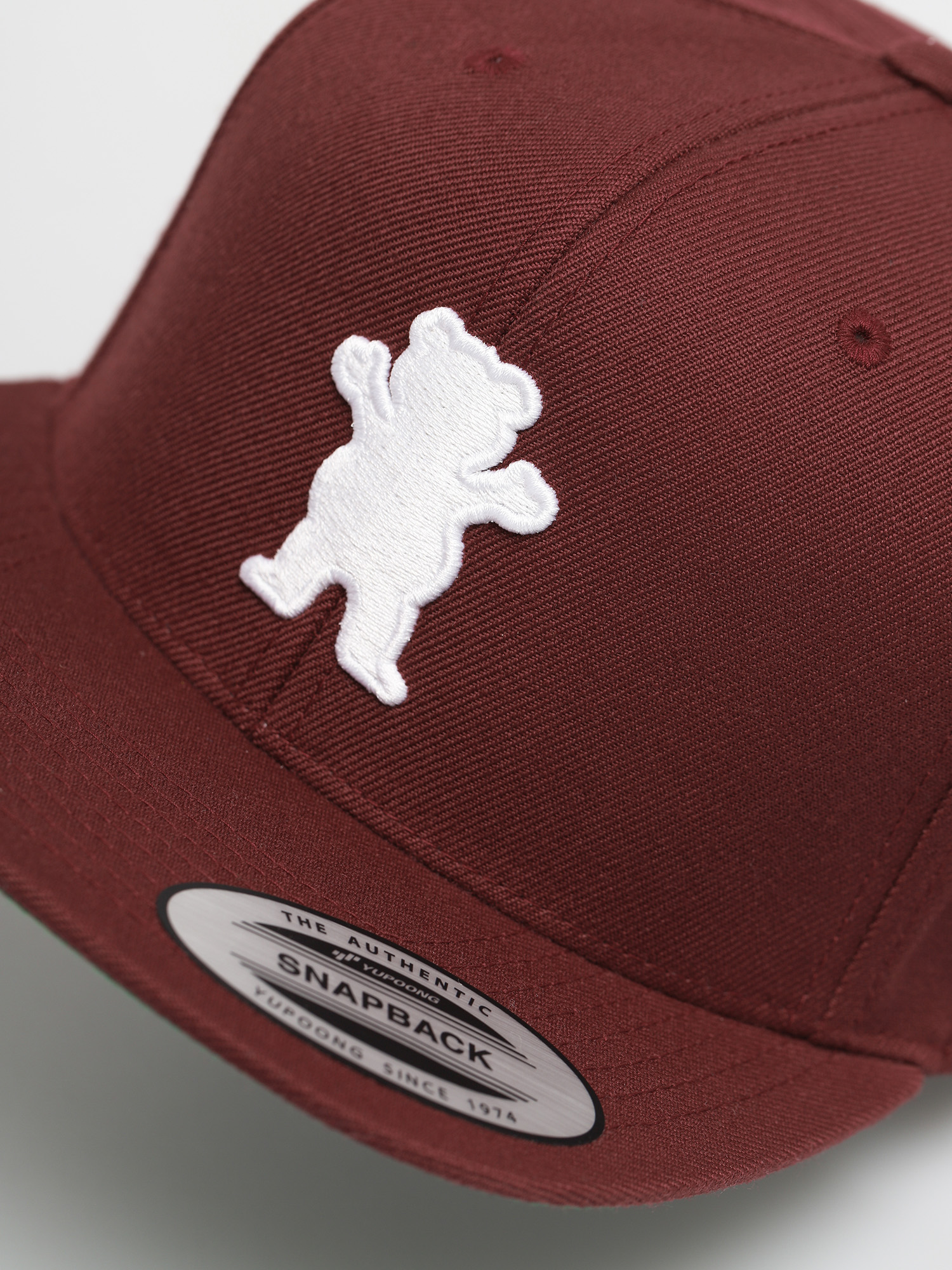 Czapka z daszkiem Grizzly Griptape OG Bear Snapback ZD (burgundy)
