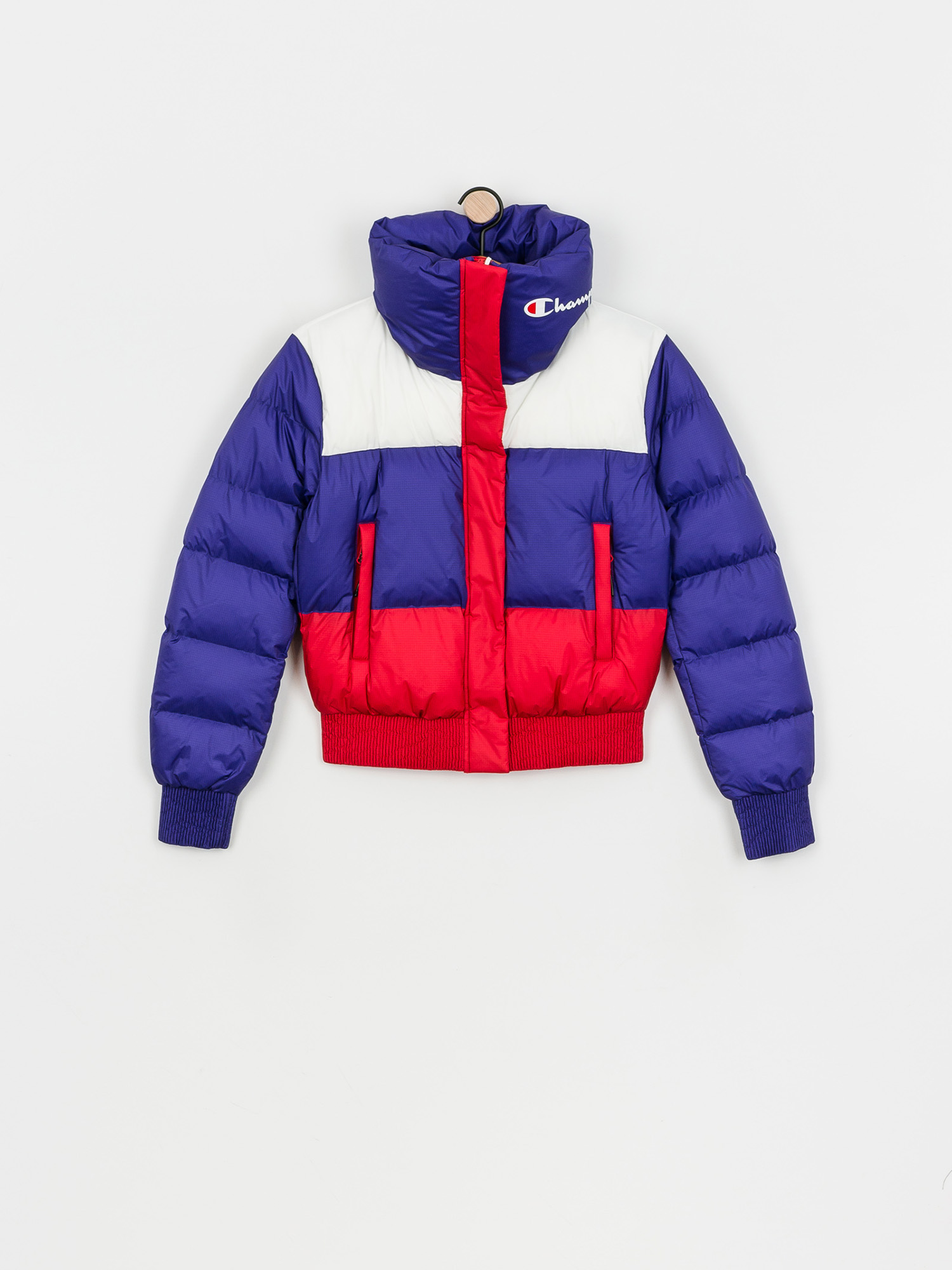 Kurtka Champion Jacket 113447 Wmn (scbl/wht/ryr)