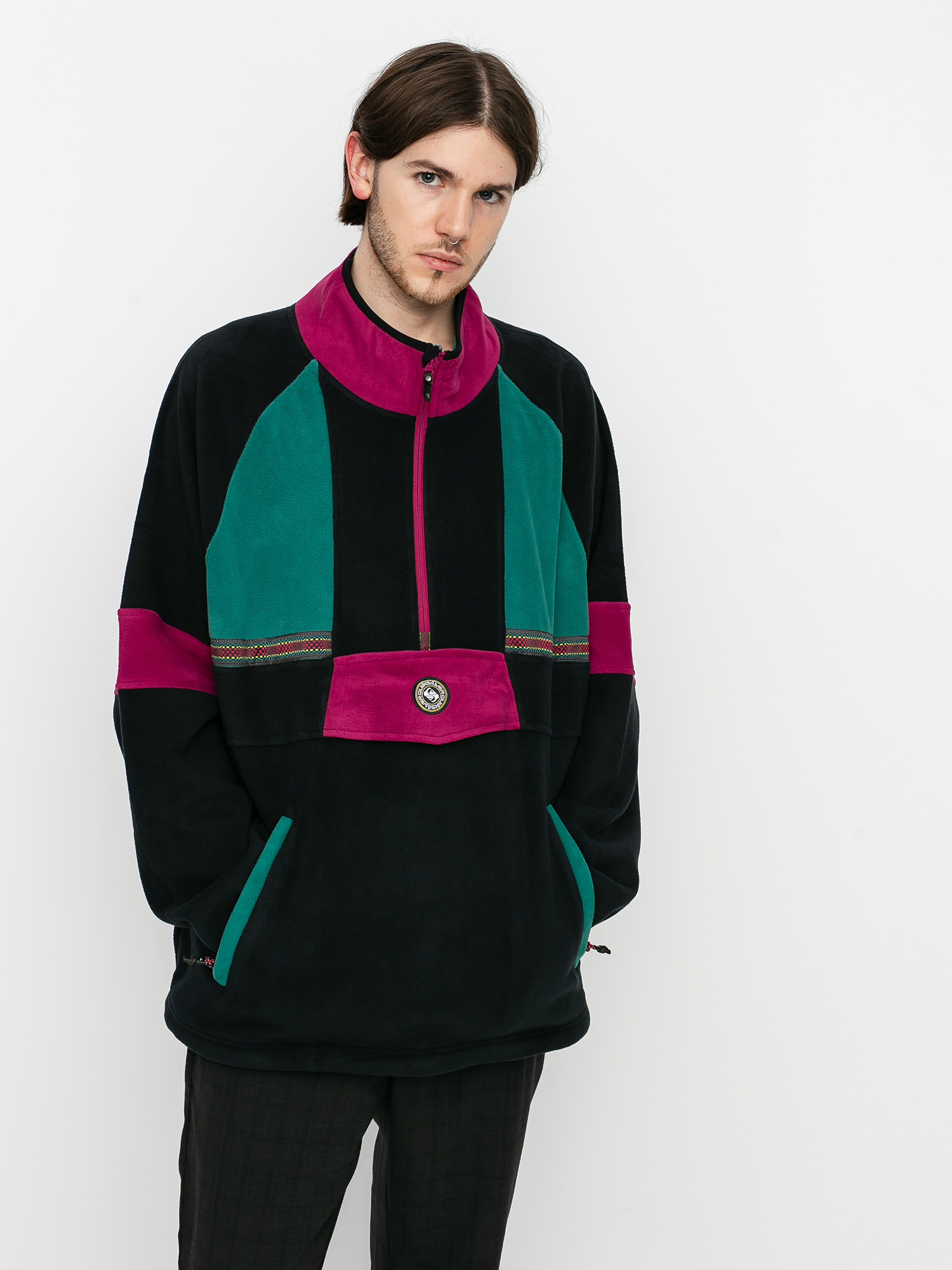 Męska Bluza aktywna Quiksilver Soul Power ZHD (true black)