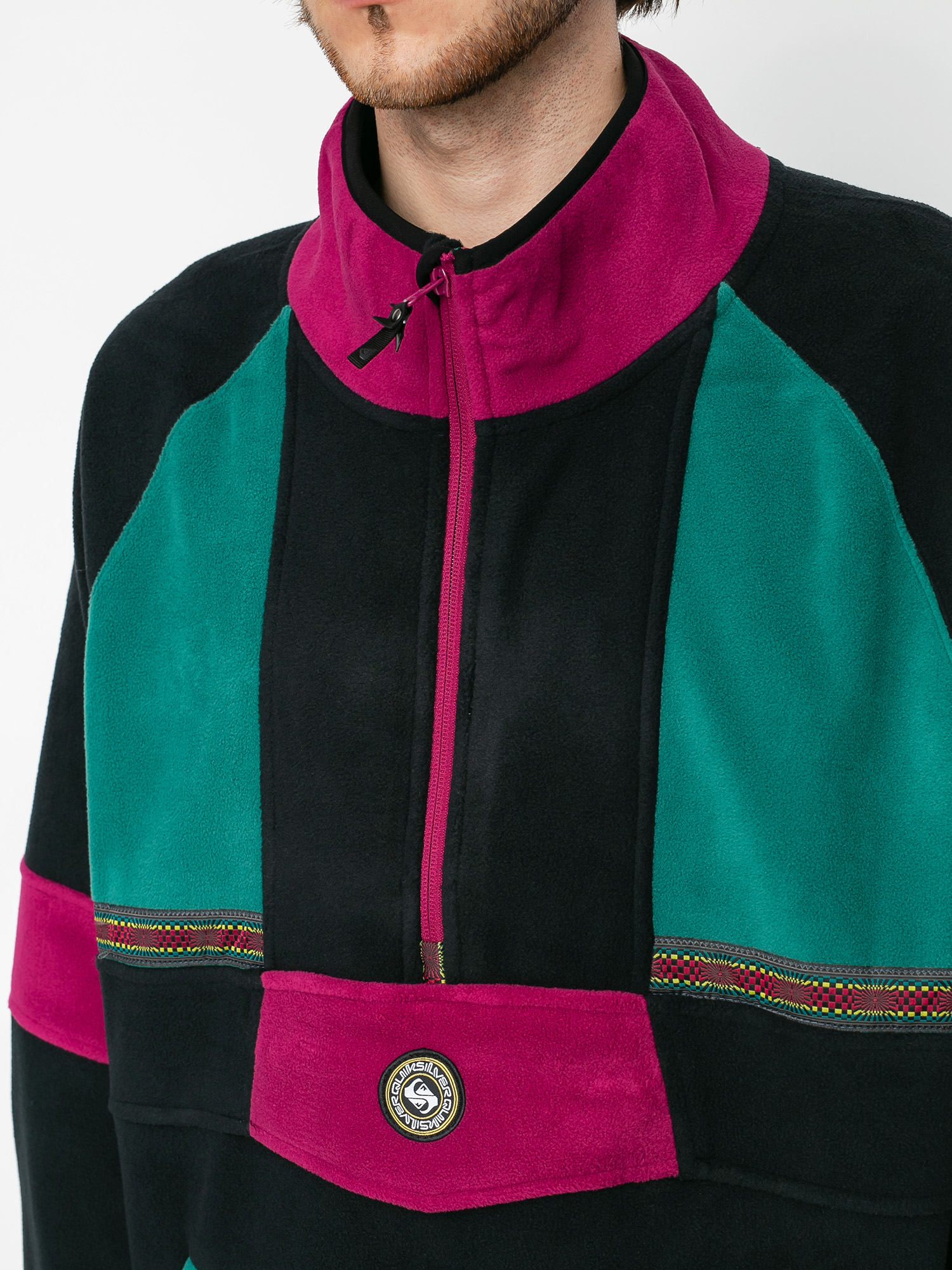 Męska Bluza aktywna Quiksilver Soul Power ZHD (true black)