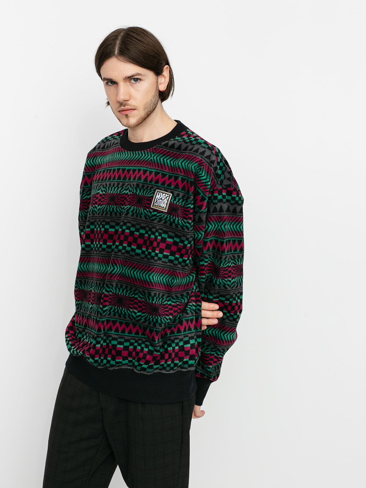 Męska Bluza aktywna Quiksilver Soul Power (true black capsule stripe)