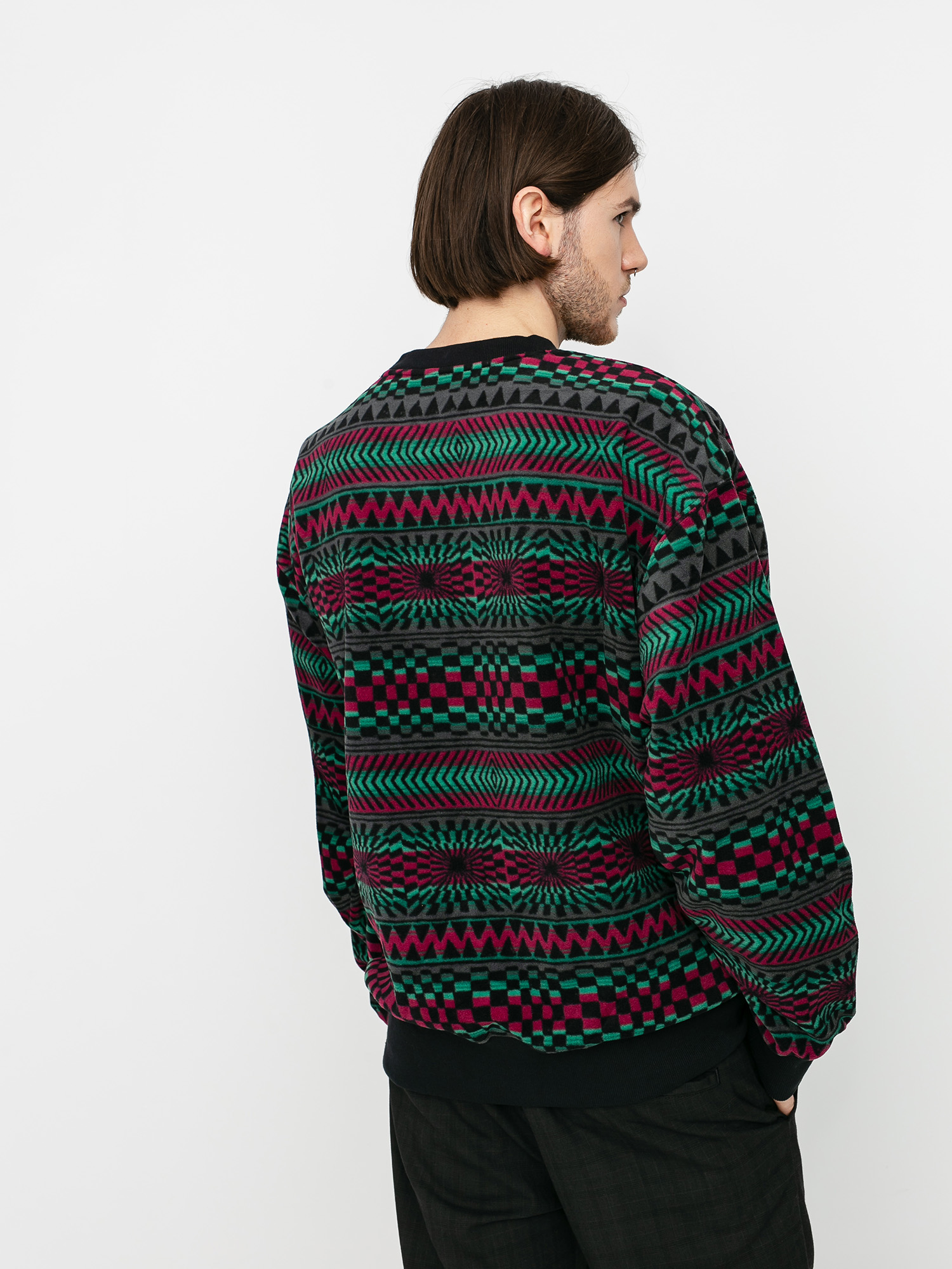 Męska Bluza aktywna Quiksilver Soul Power (true black capsule stripe)