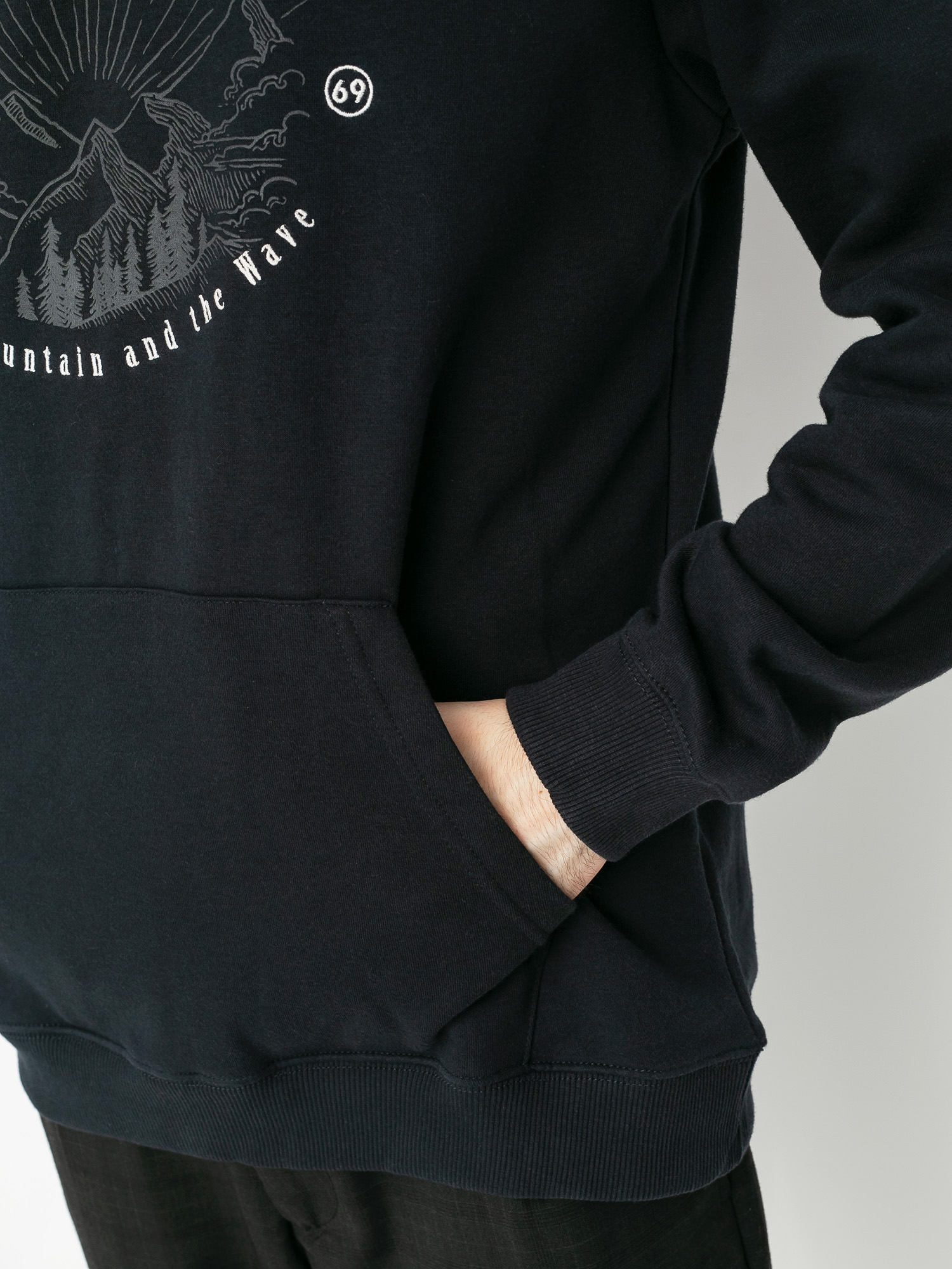 Męska Bluza aktywna Quiksilver Big Logo Snow HD (true black)
