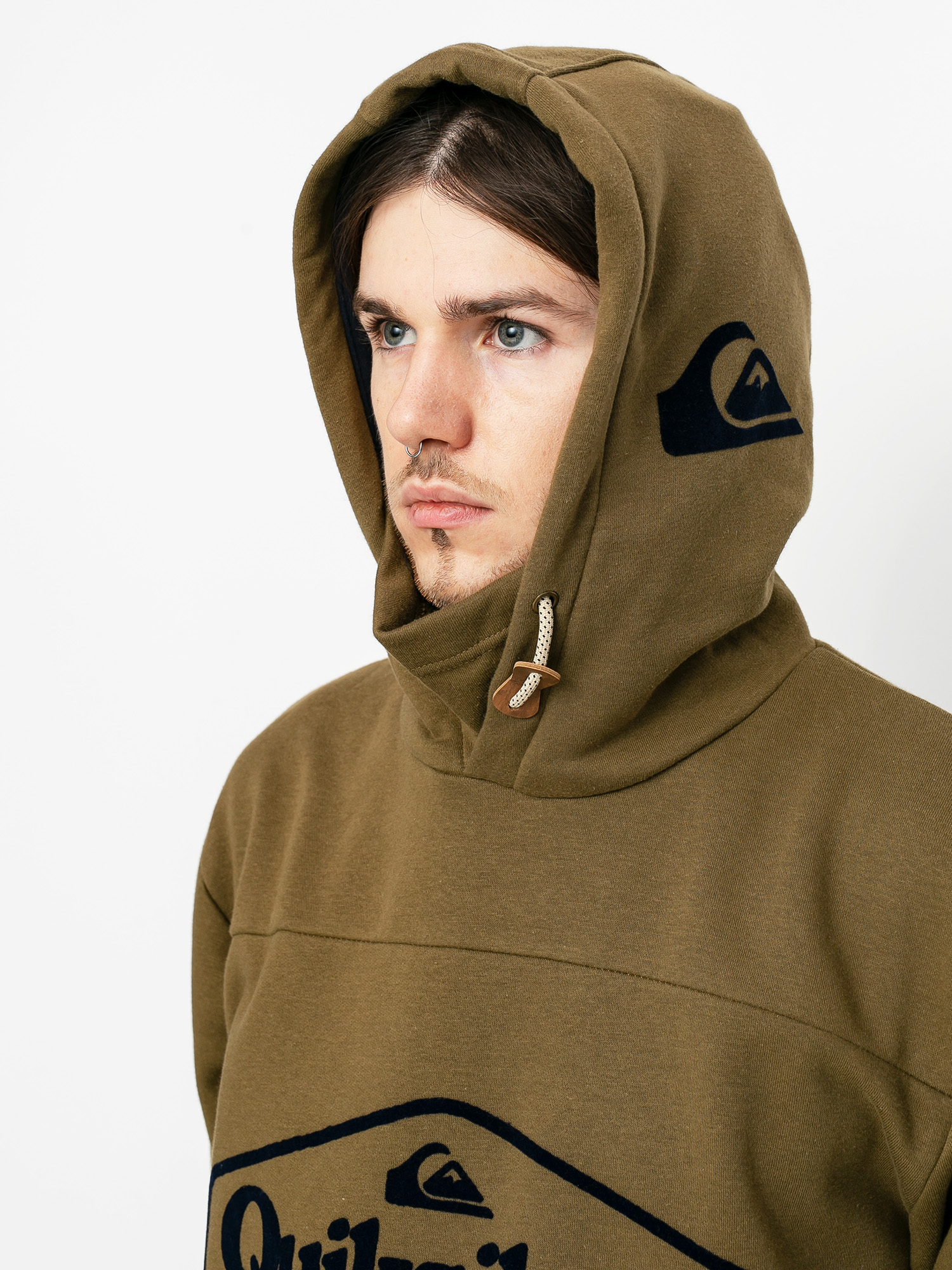 Męska Bluza aktywna Quiksilver Big Logo Tech HD (military olive)