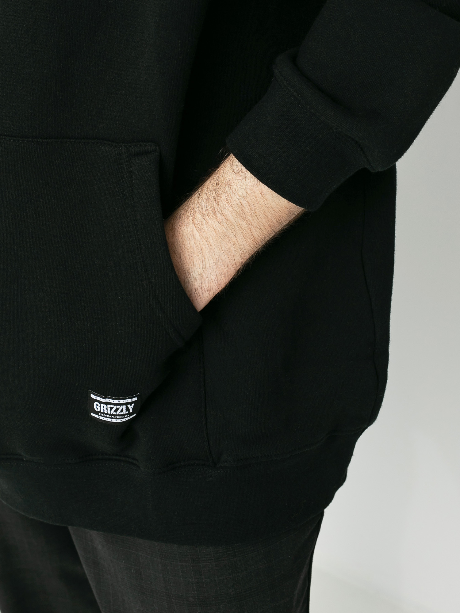 Bluza z kapturem Grizzly Griptape Color Block Stamp HD (black)