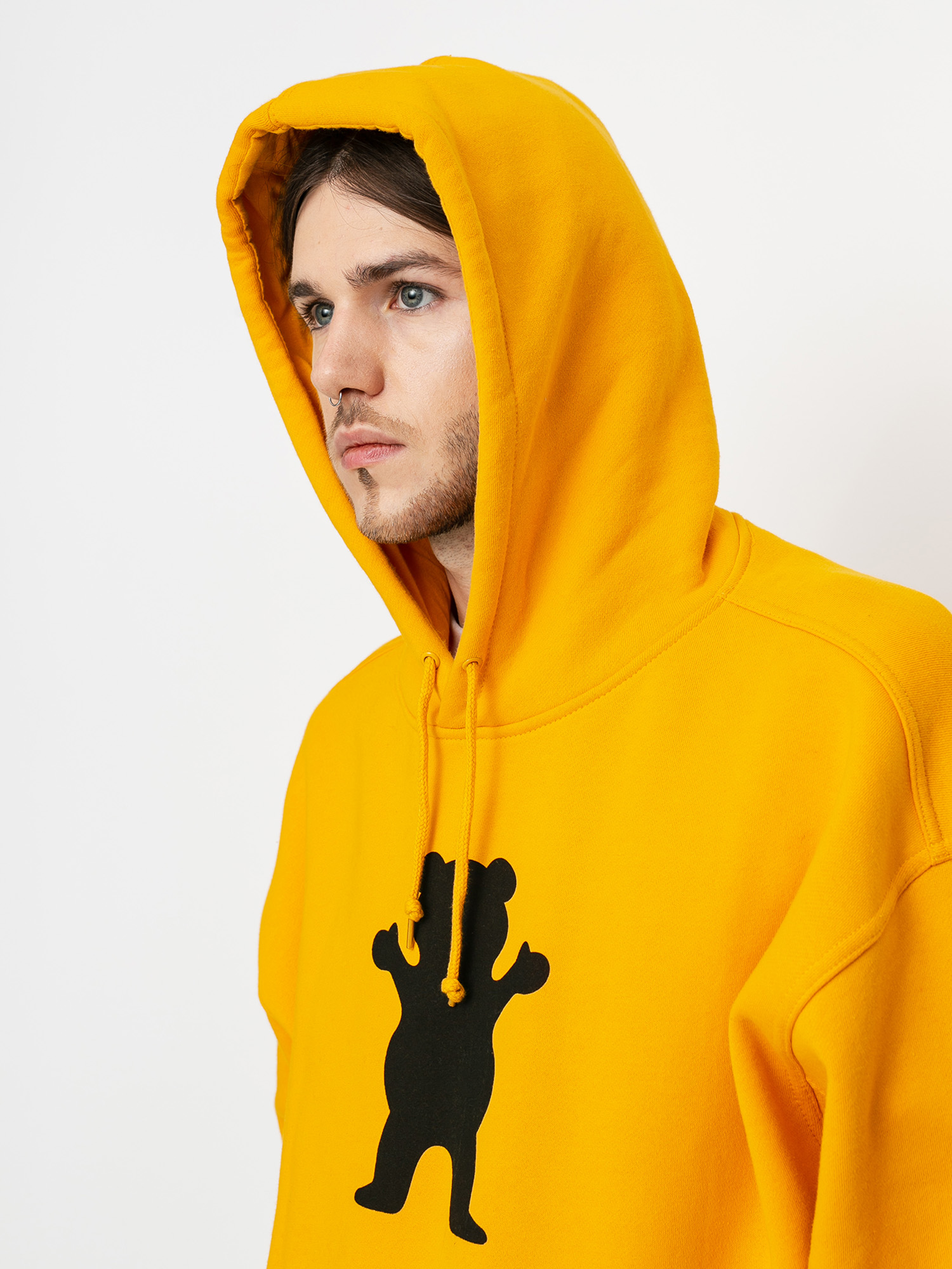 Bluza z kapturem Grizzly Griptape OG Bear HD (gold/black)