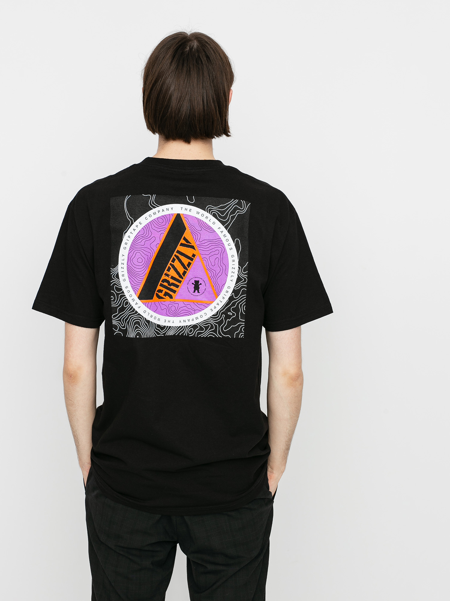 T-shirt Grizzly Griptape World Famous (black)