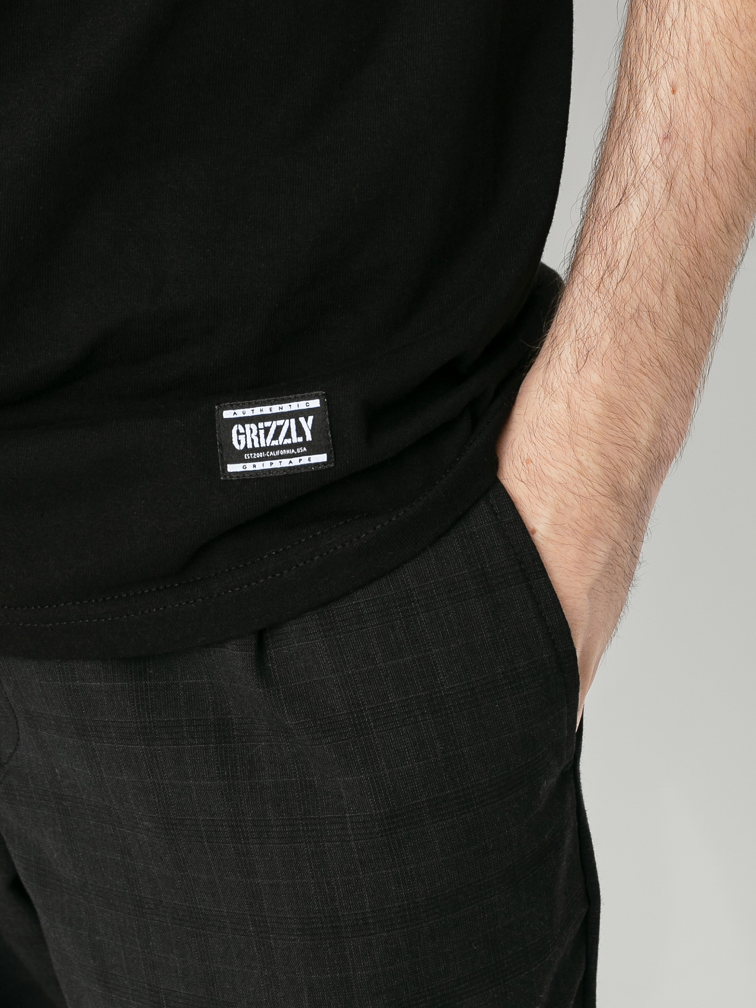 T-shirt Grizzly Griptape World Famous (black)