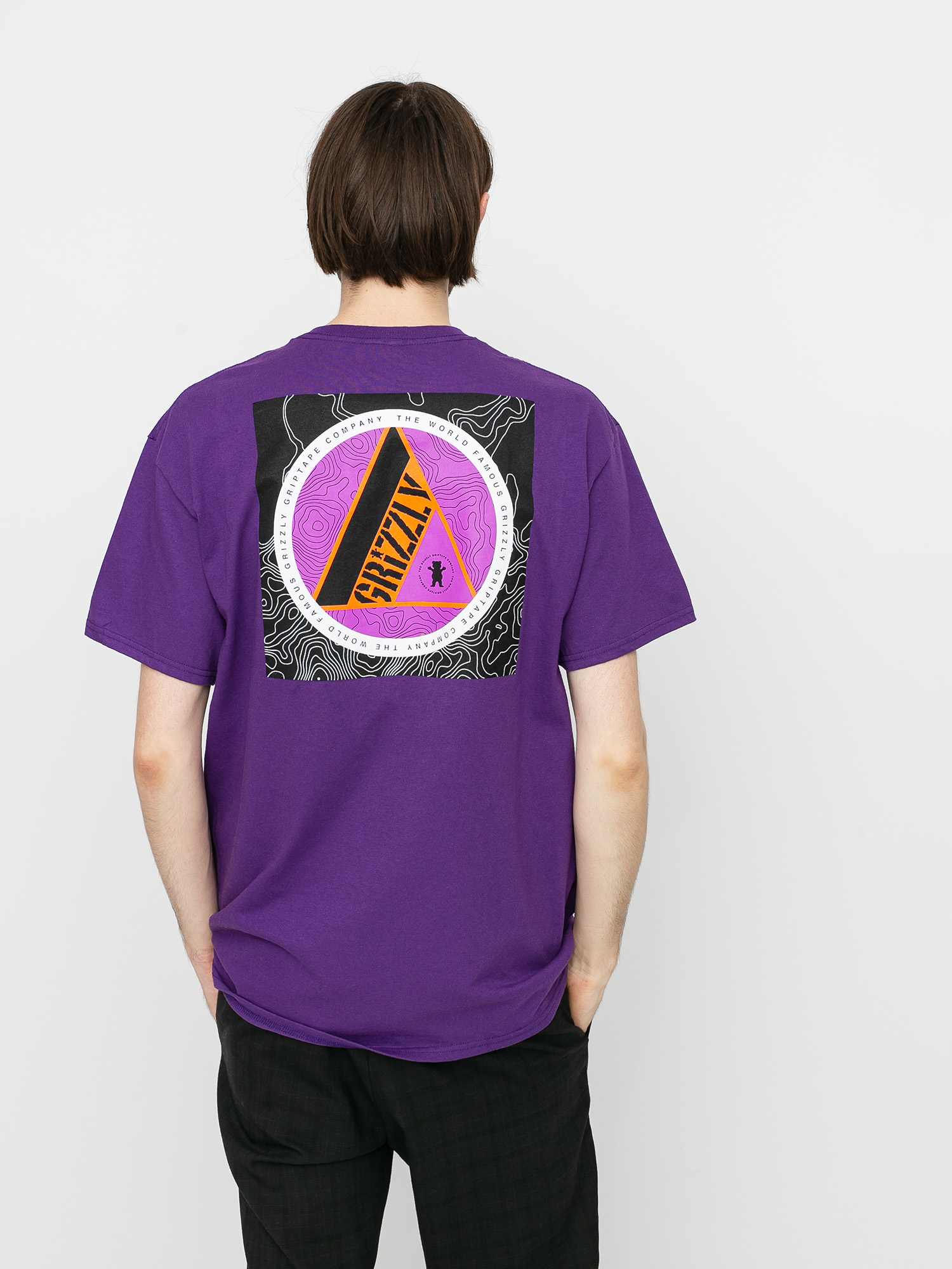 T-shirt Grizzly Griptape World Famous (purple)
