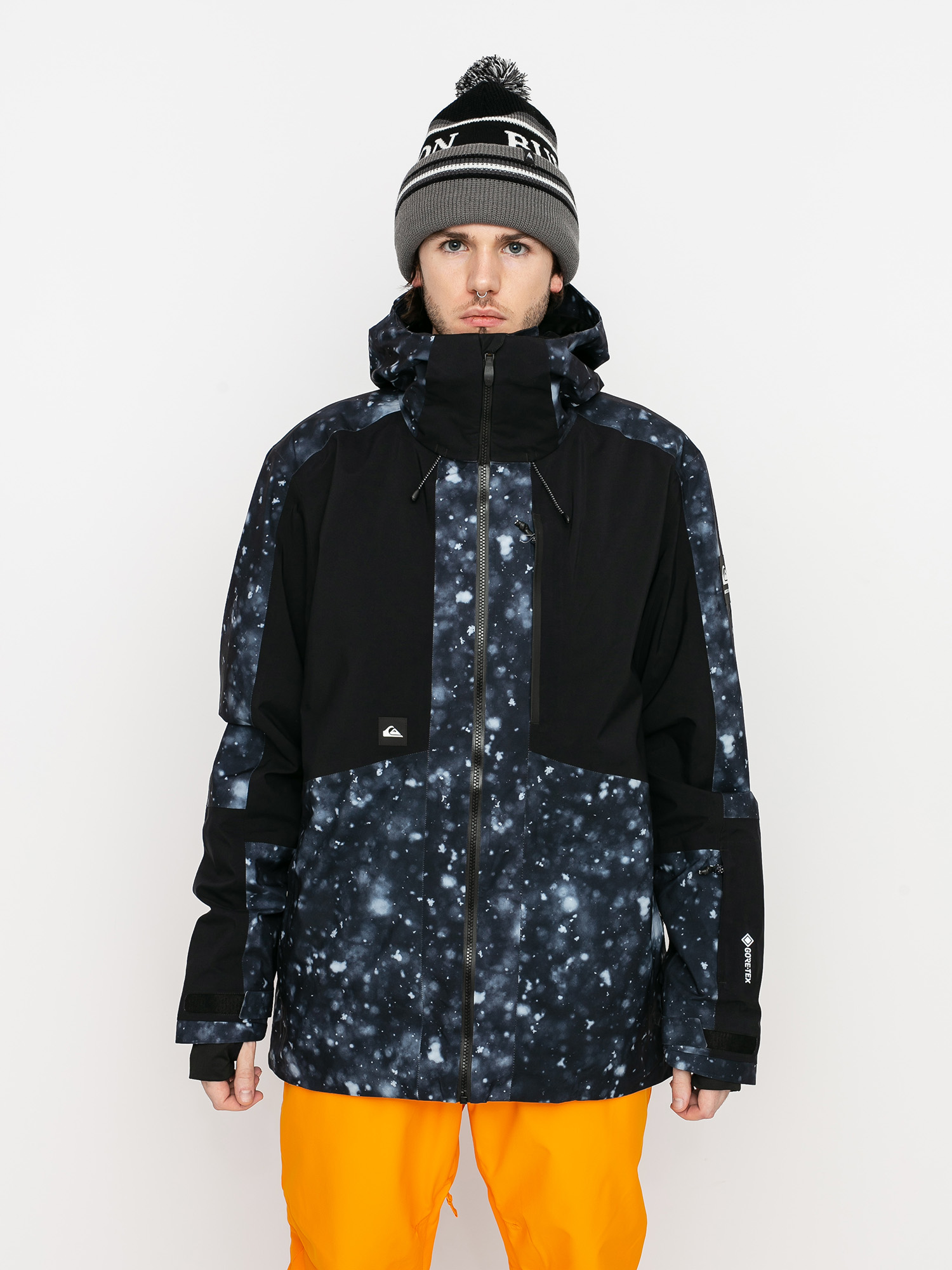 Męska Kurtka snowboardowa Quiksilver Forever 2L Gore-Tex (true black woolflakes)