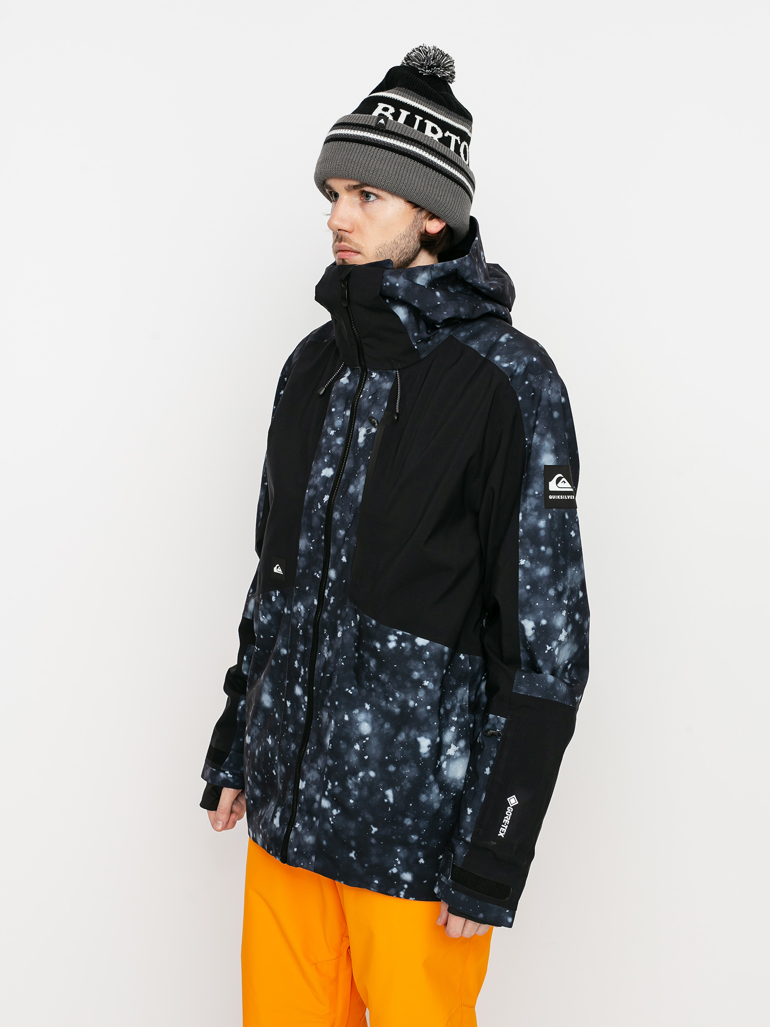 Męska Kurtka snowboardowa Quiksilver Forever 2L Gore-Tex (true black woolflakes)