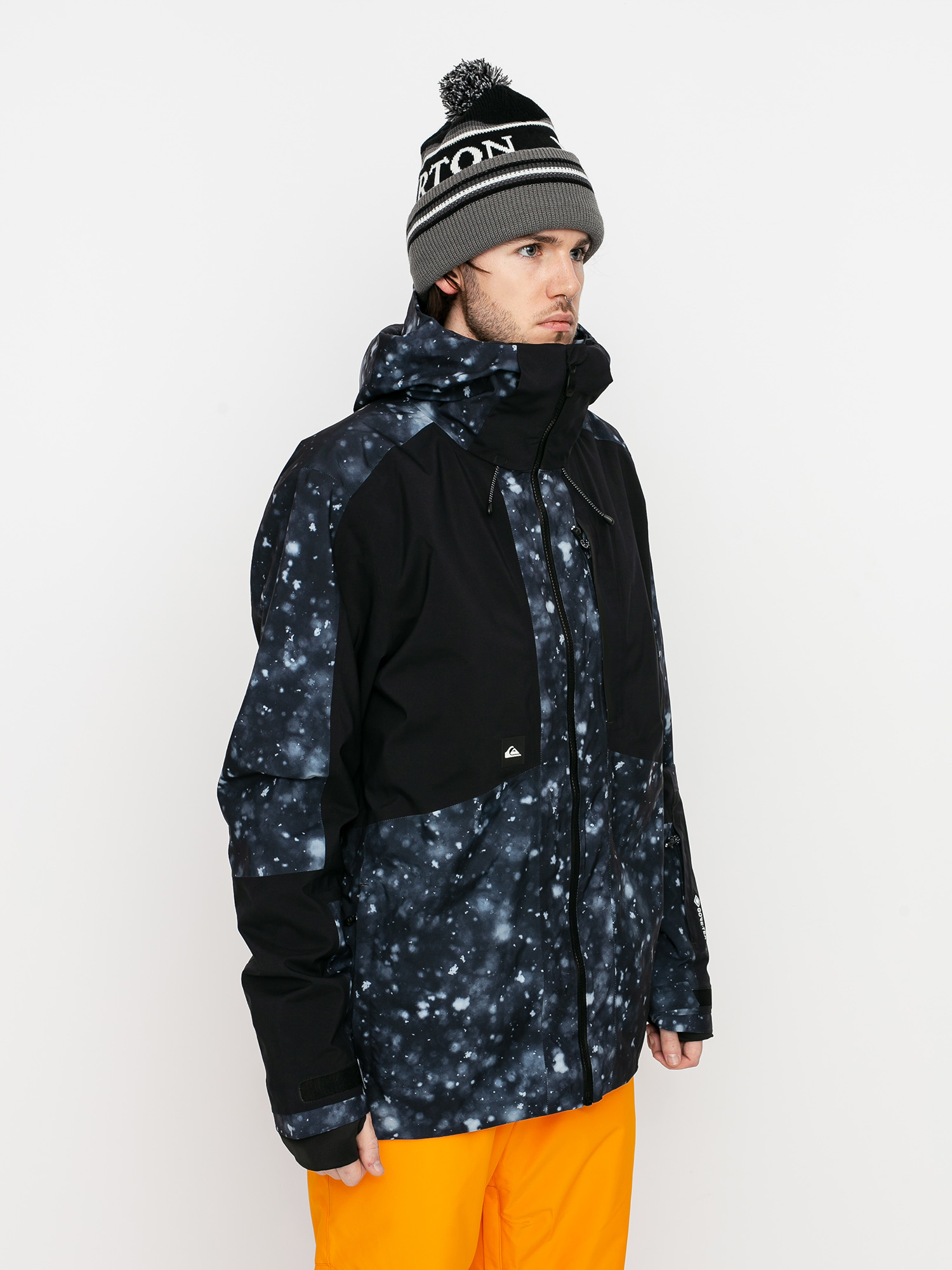 Męska Kurtka snowboardowa Quiksilver Forever 2L Gore-Tex (true black woolflakes)
