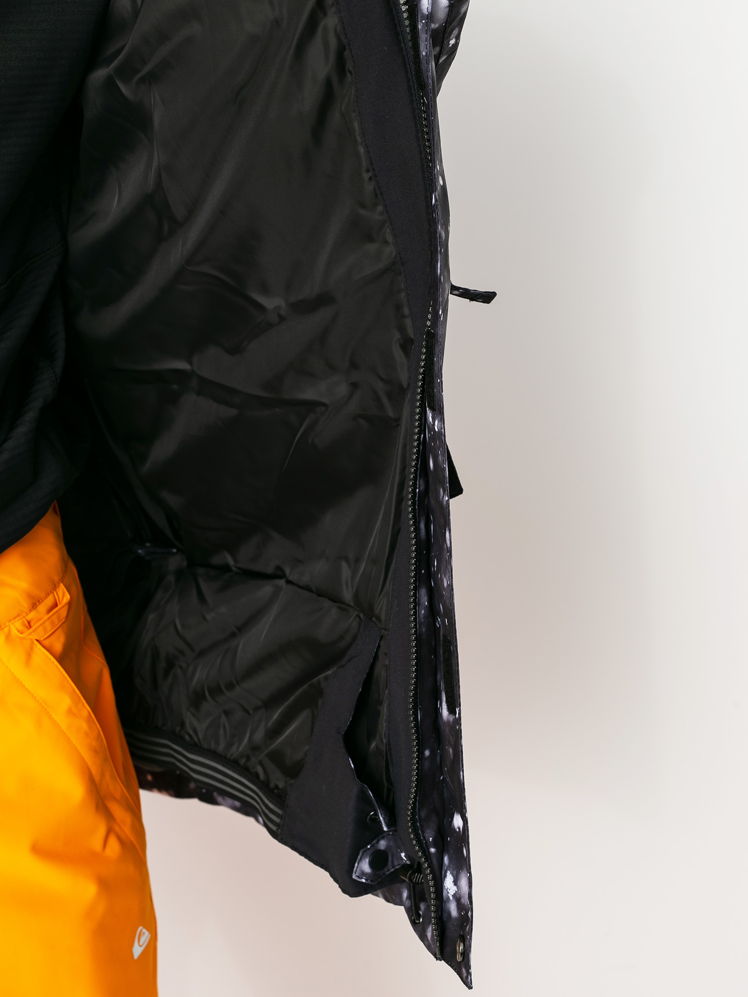 Męska Kurtka snowboardowa Quiksilver Mission Printed (true black woolflakes)