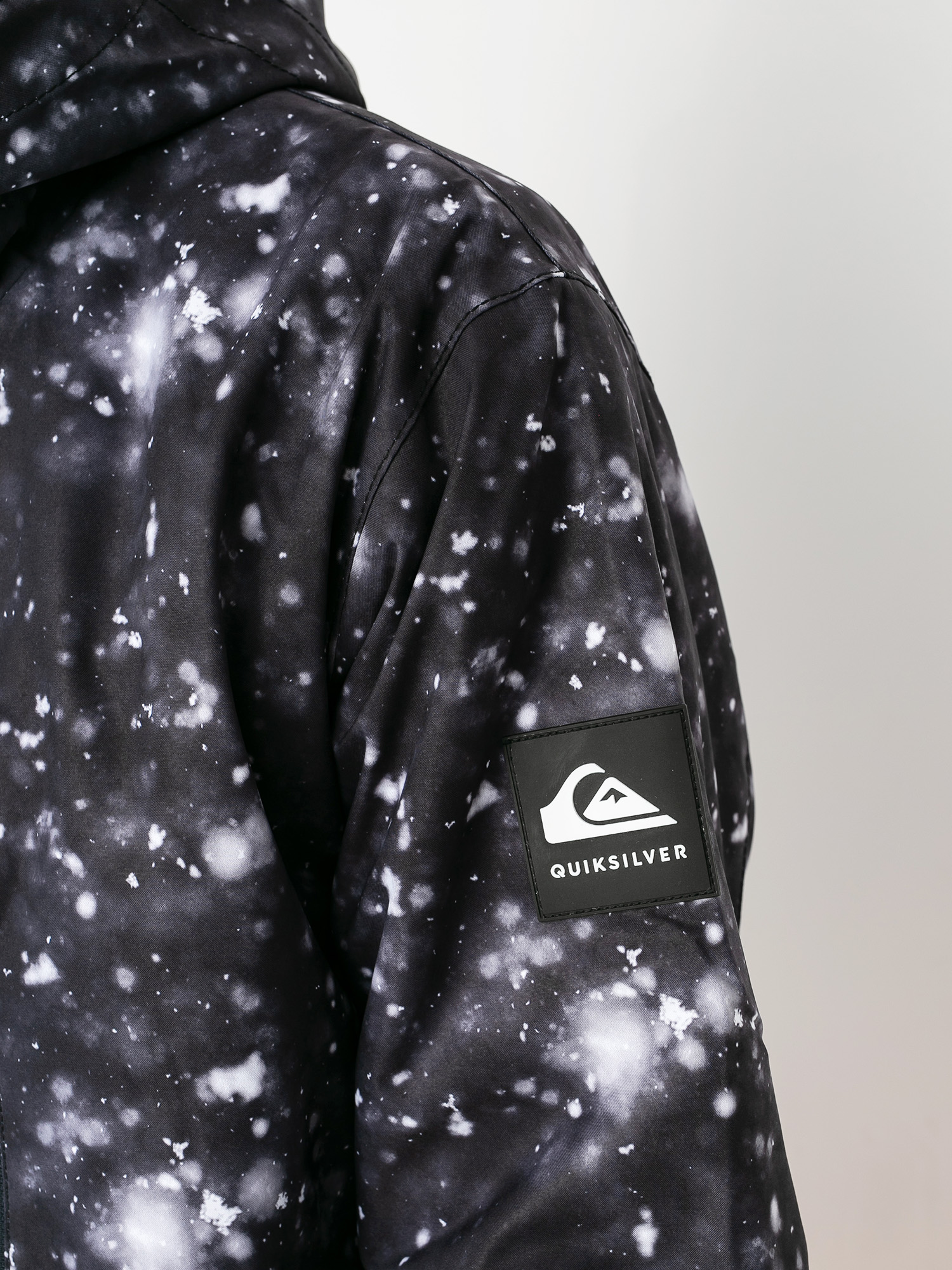 Męska Kurtka snowboardowa Quiksilver Mission Printed (true black woolflakes)