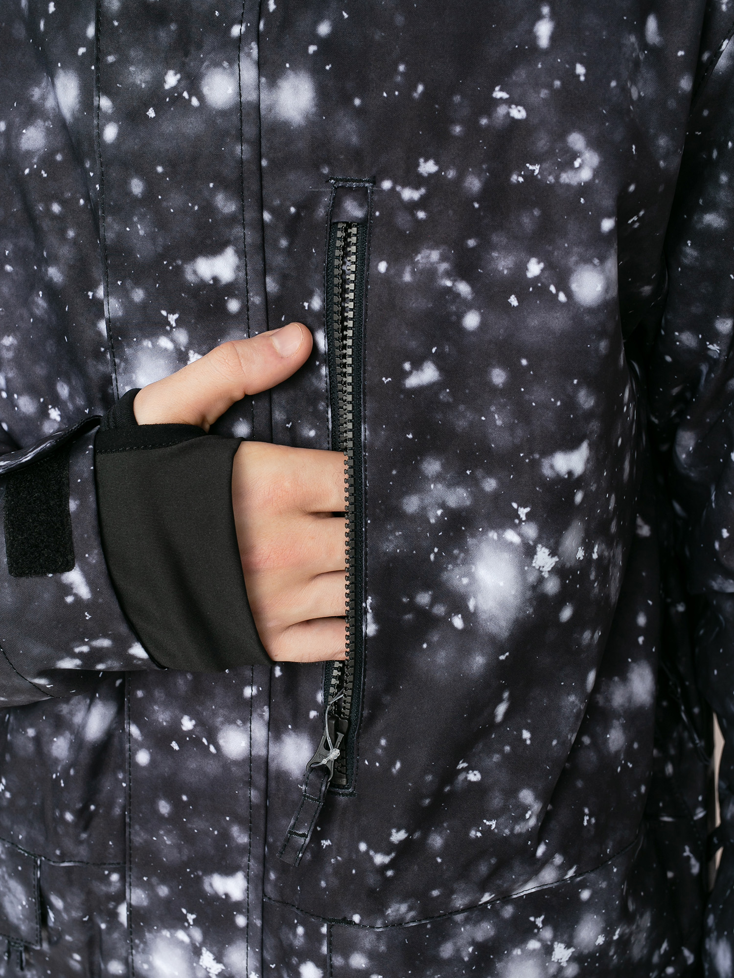 Męska Kurtka snowboardowa Quiksilver Mission Printed (true black woolflakes)