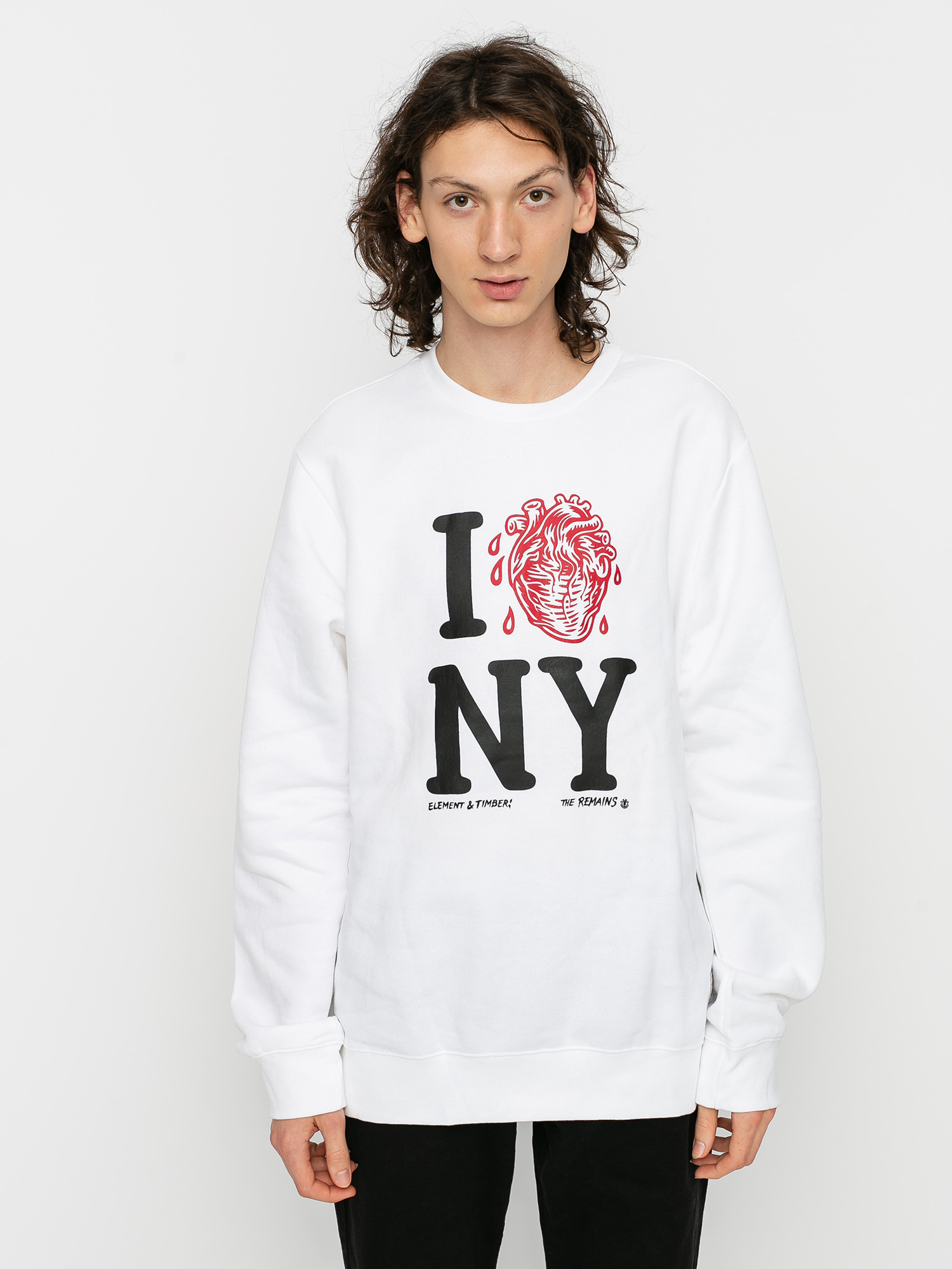Bluza Element I Heart Crew (optic white)