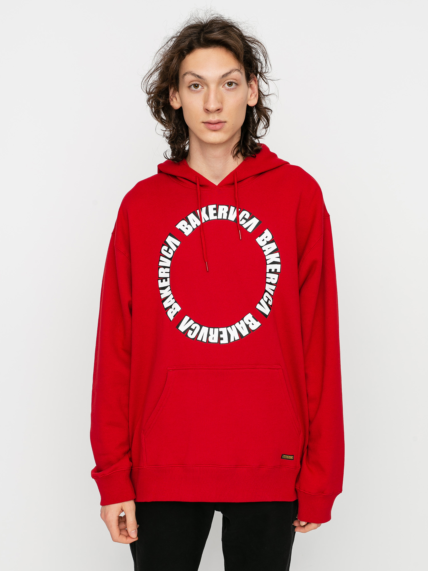 Bluza z kapturem RVCA X Baker HD (bright red)