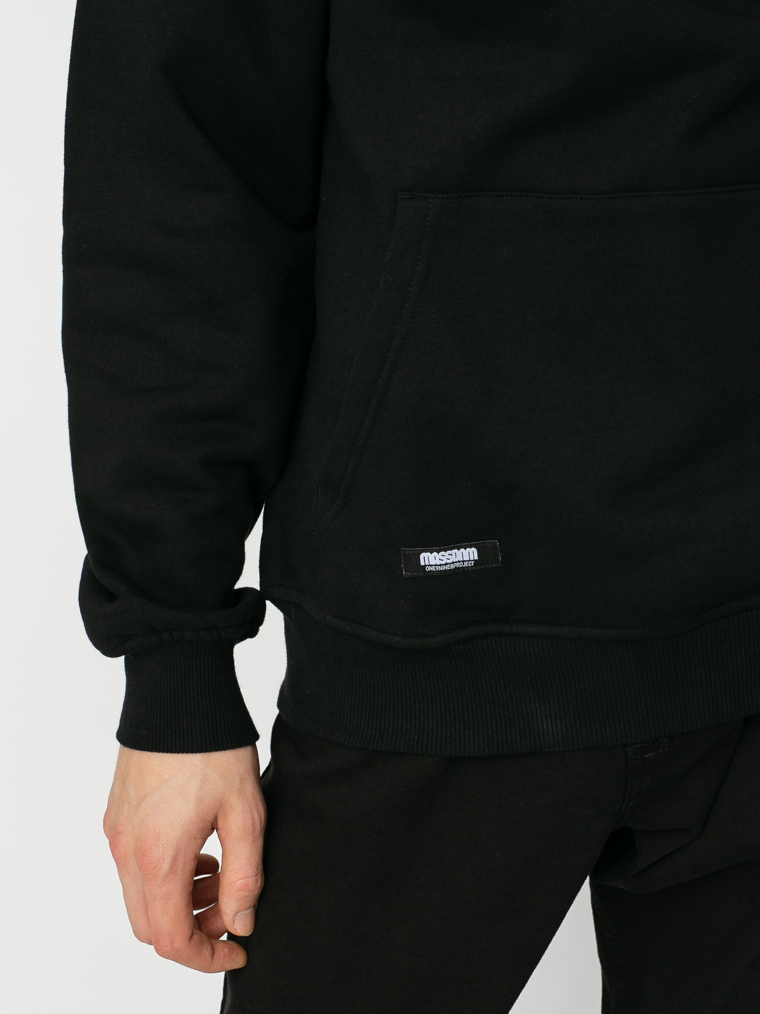 Bluza z kapturem MassDnm Signature Small Logo HD (black)