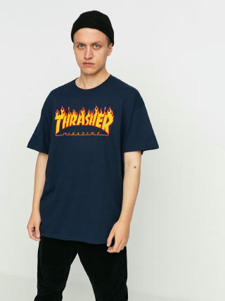 Тениска Thrasher Flame Logo (navy/blue)