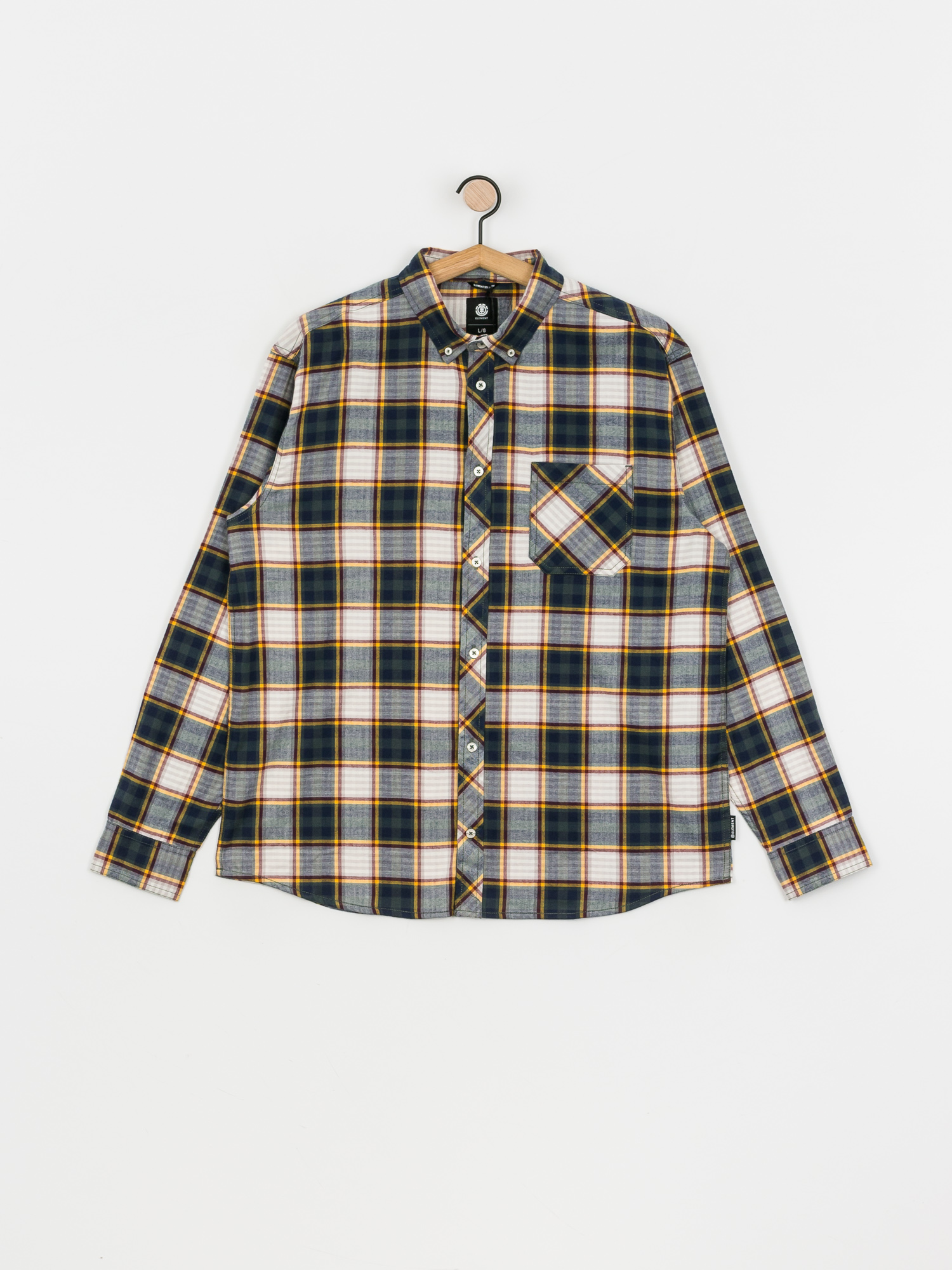 Koszula Element Lumber (green/off white)