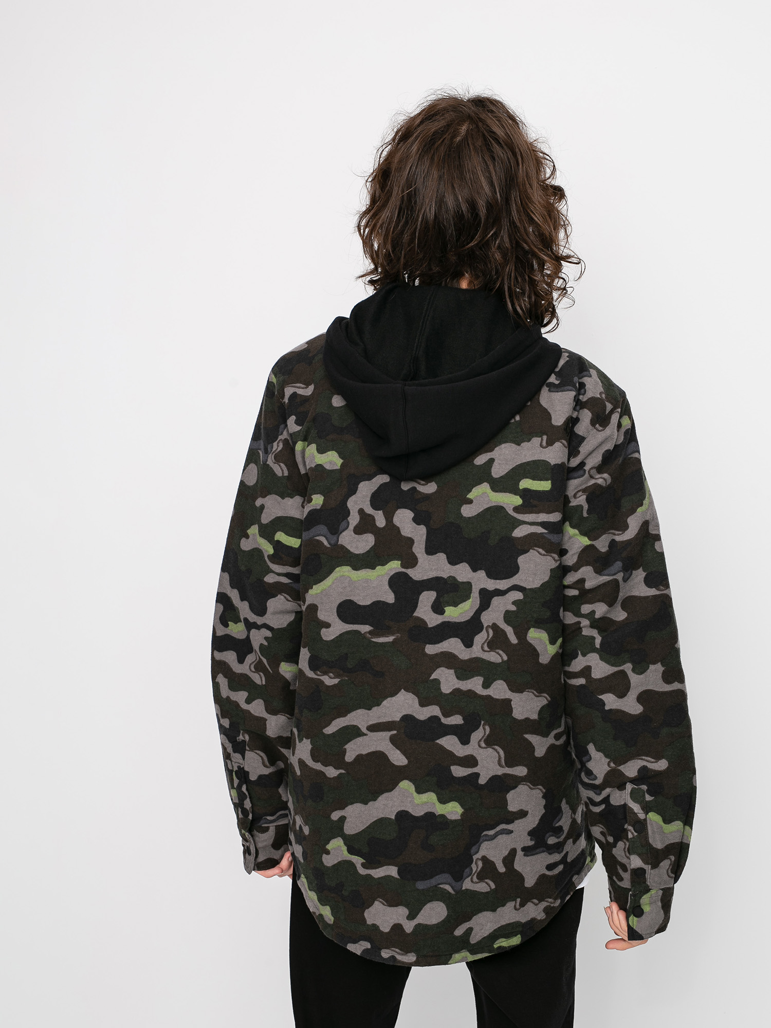 Męska Bluza aktywna Volcom Field Ins Flannel (army)