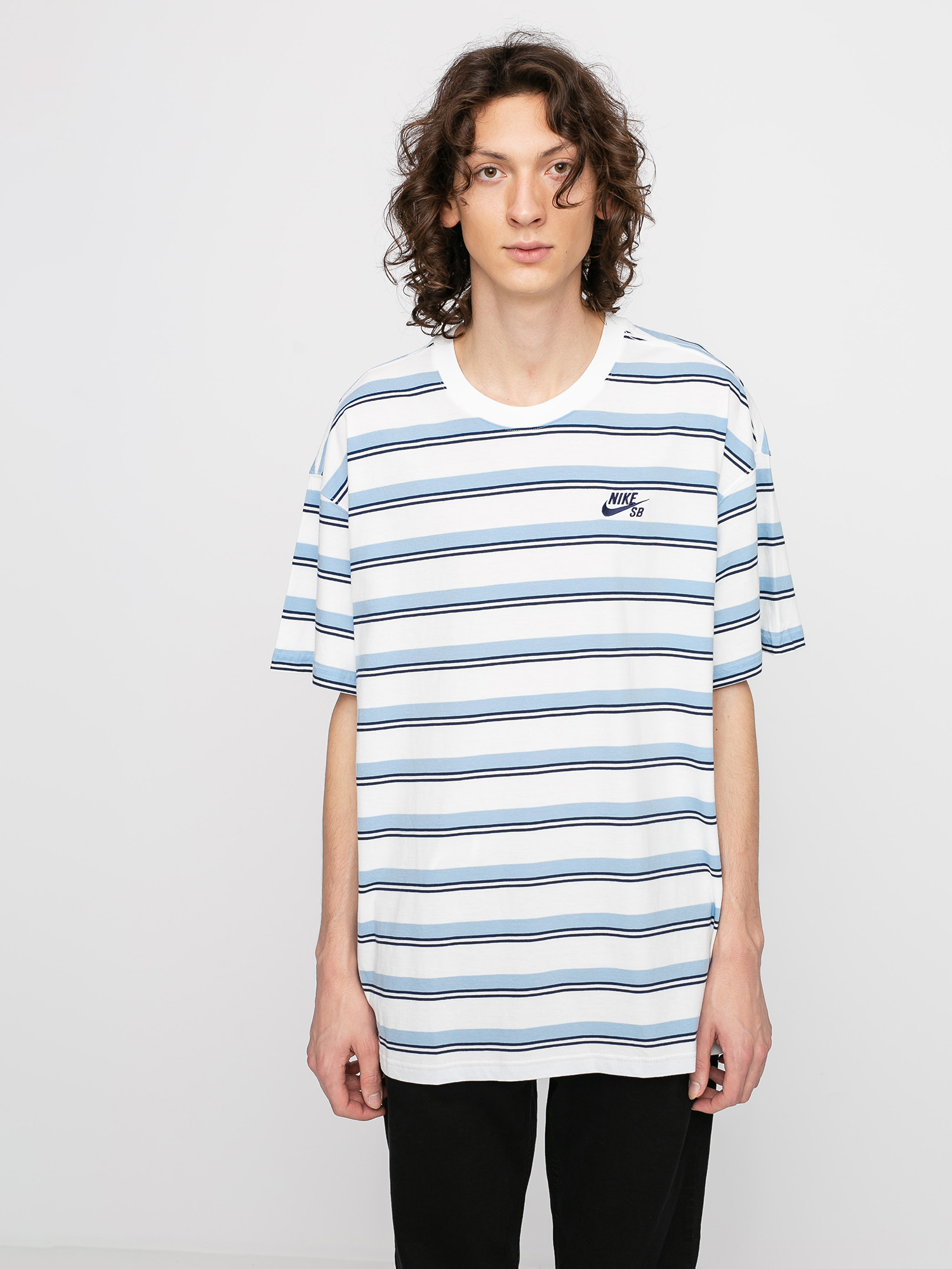 T-shirt Nike SB Stripe (sail/mystic navy)