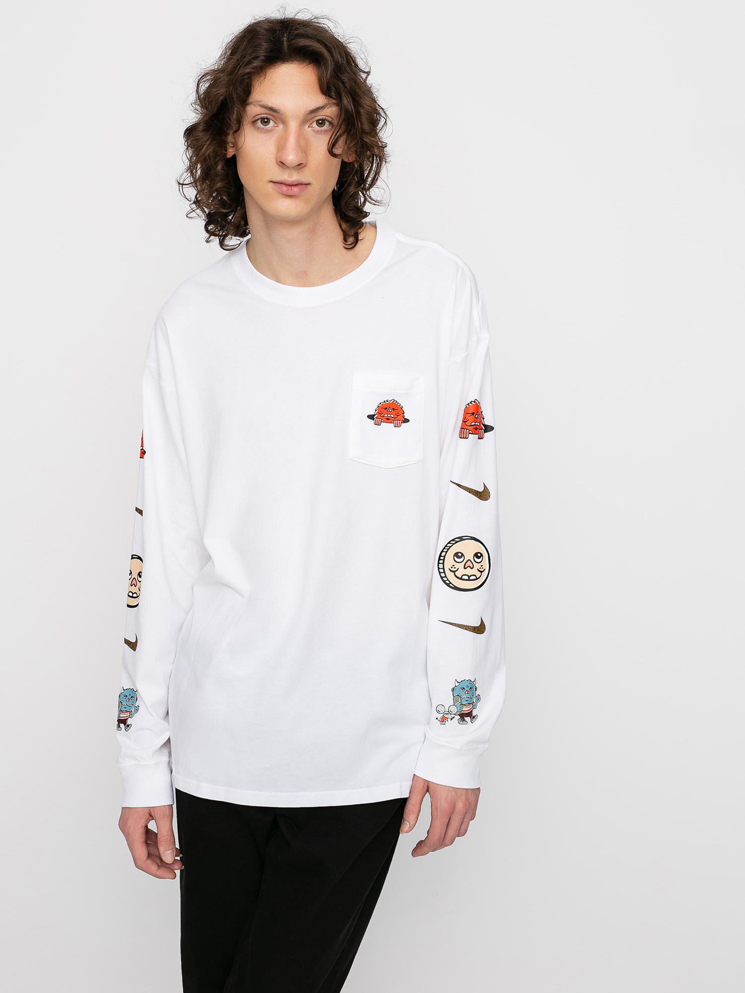 Longsleeve Nike SB Artist (white/black)
