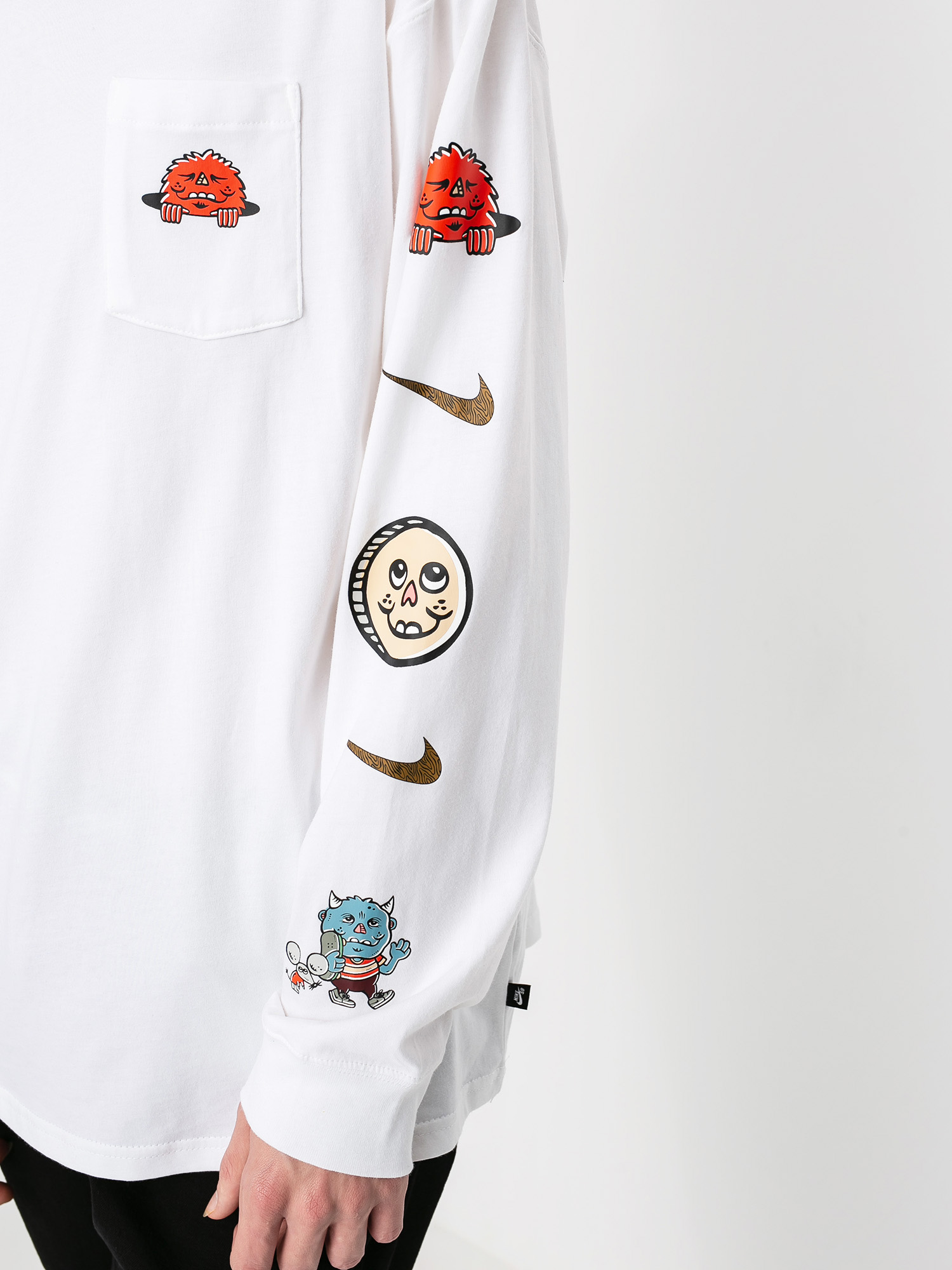 Longsleeve Nike SB Artist (white/black)