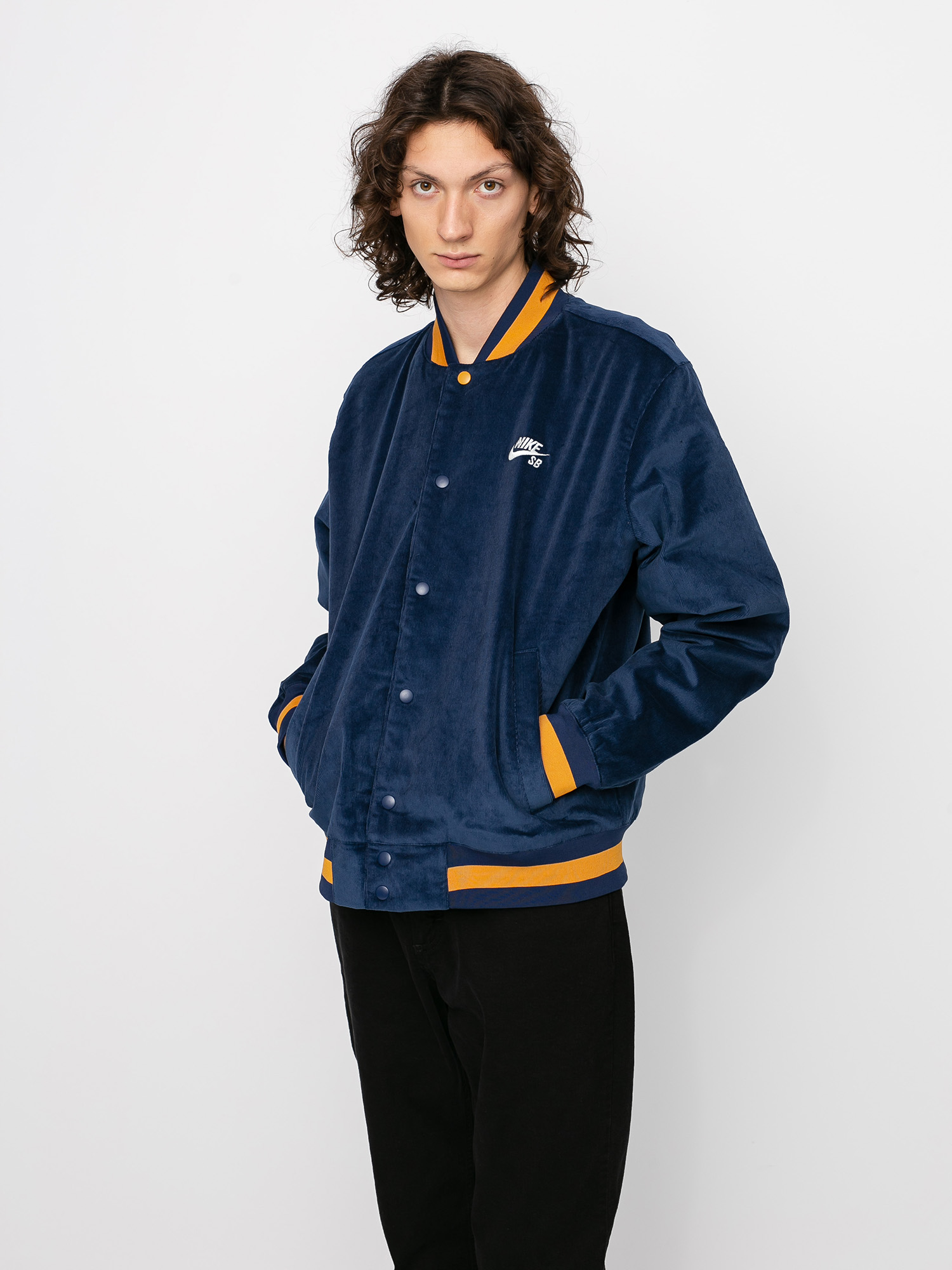 Kurtka Nike SB Corduroy Bomber (midnight navy/midnight navy/chutney/sail)
