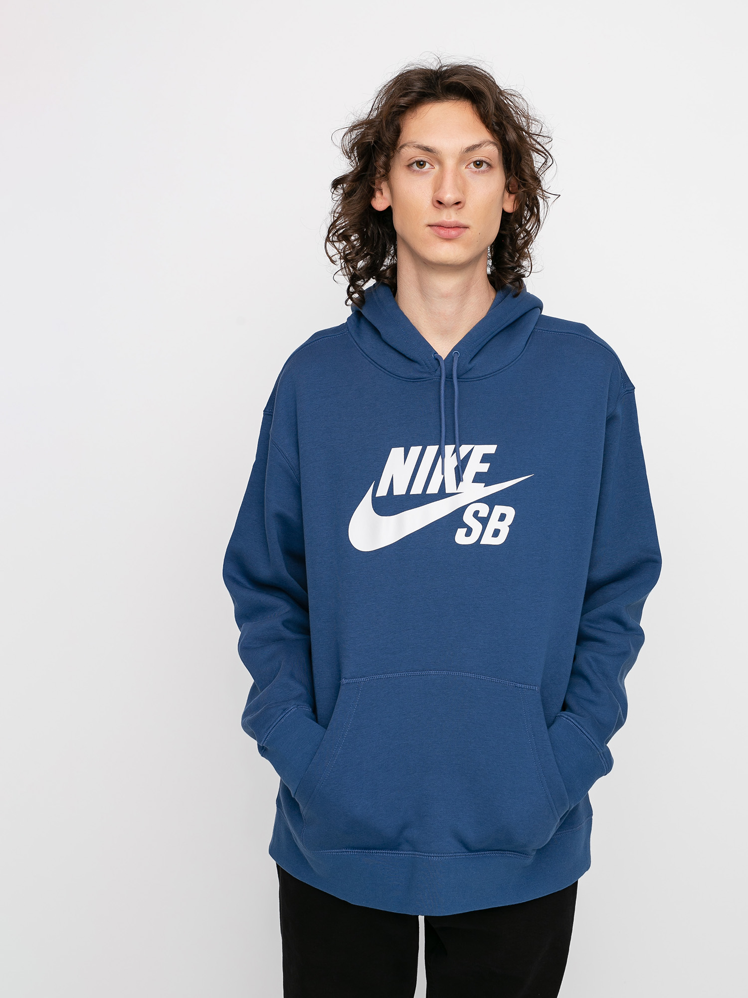 Bluza z kapturem Nike SB Icon HD (mystic navy/vast grey)