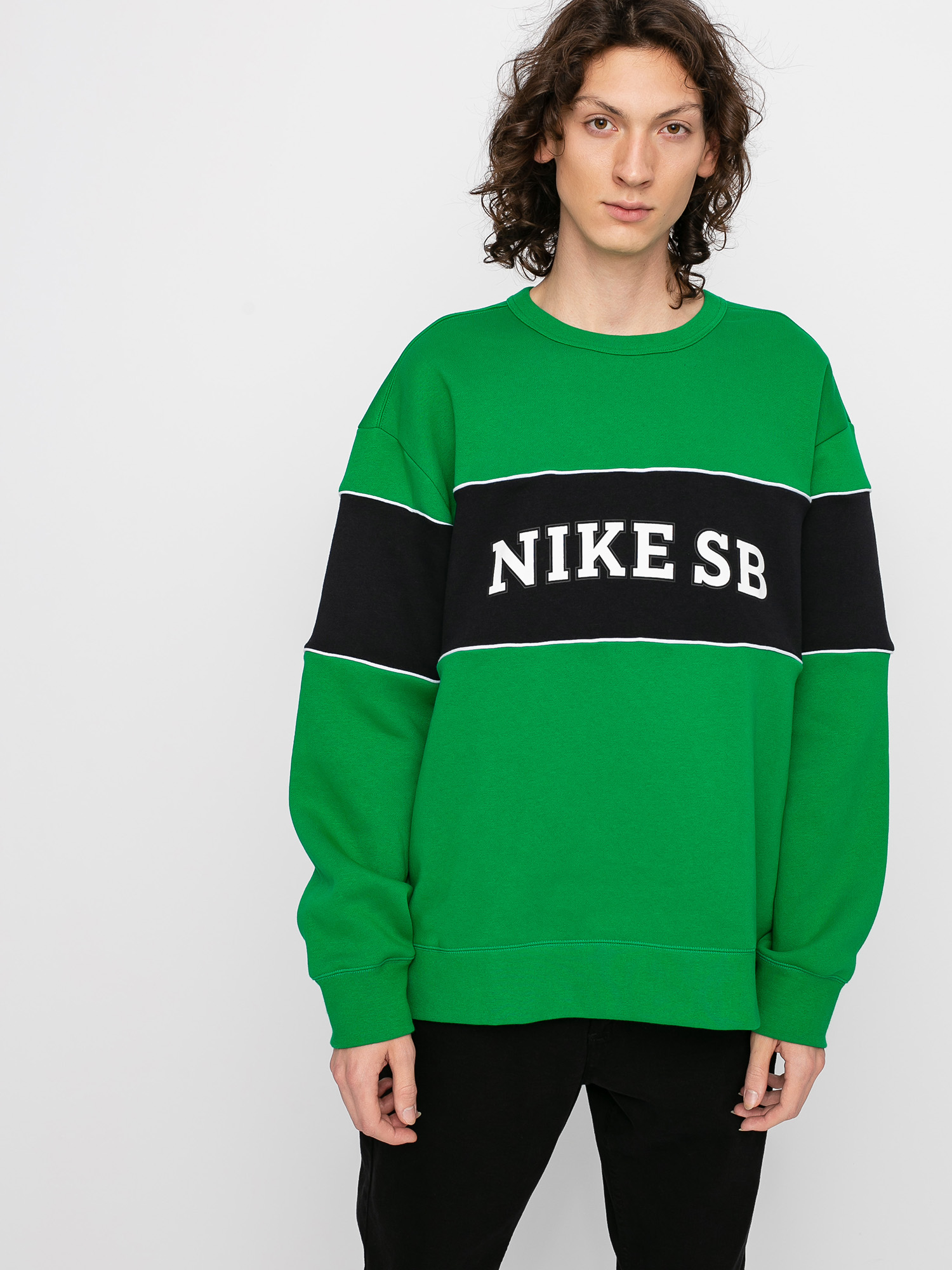 Bluza Nike SB Hbr Crew (lucky green/black/white)