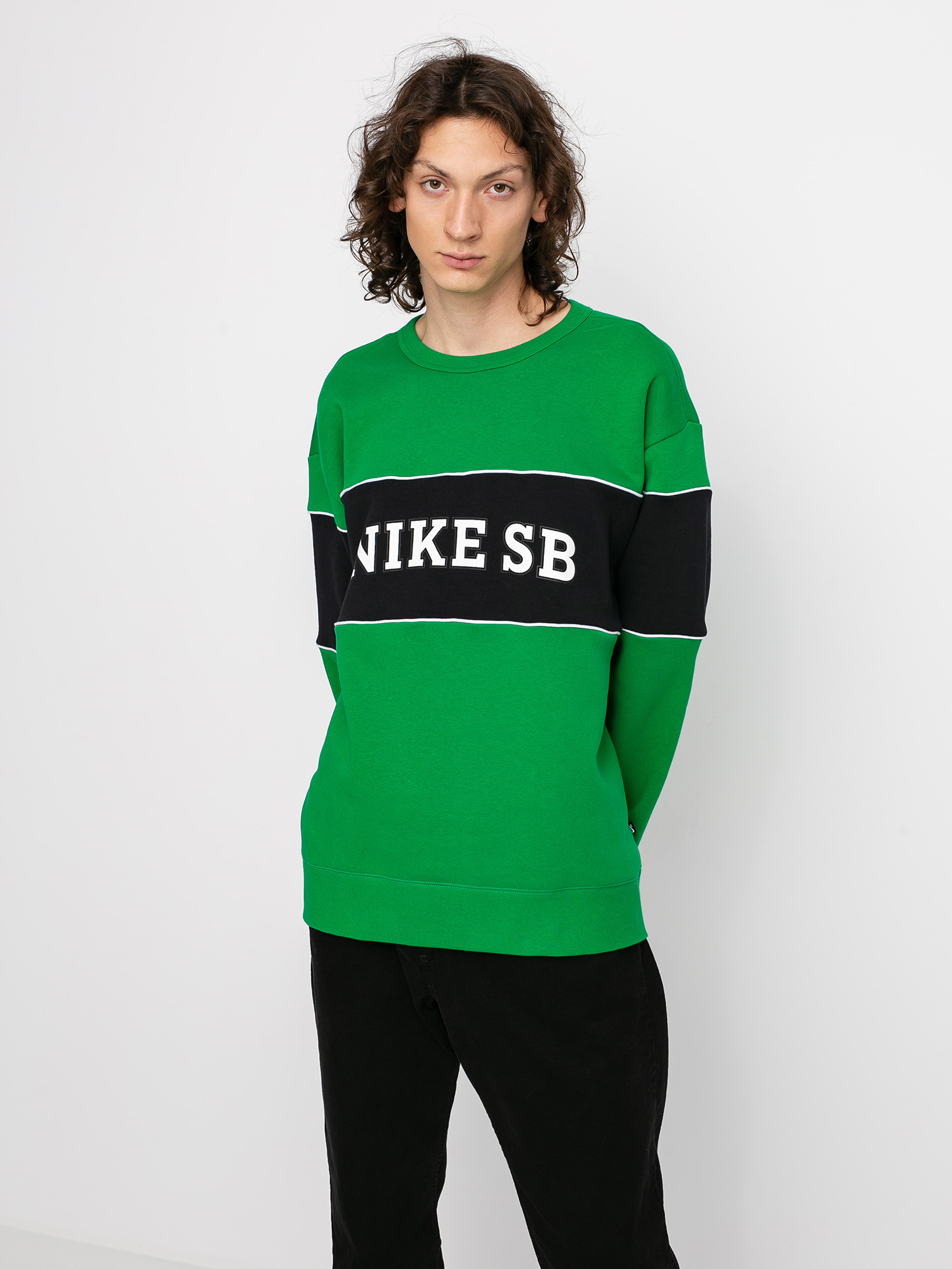 Bluza Nike SB Hbr Crew (lucky green/black/white)