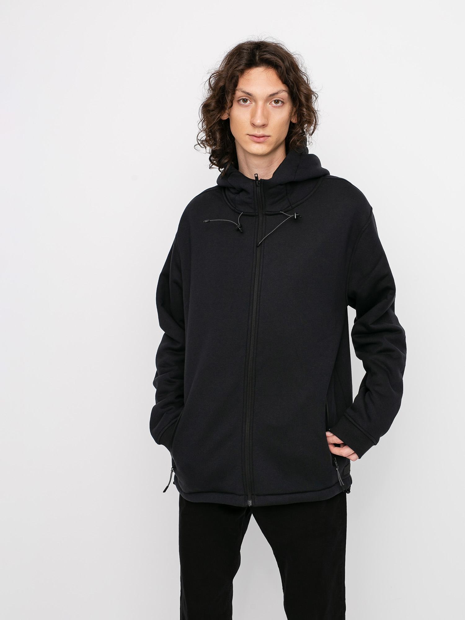 Bluza z kapturem Quiksilver Kurow Sherpa ZHD (black)